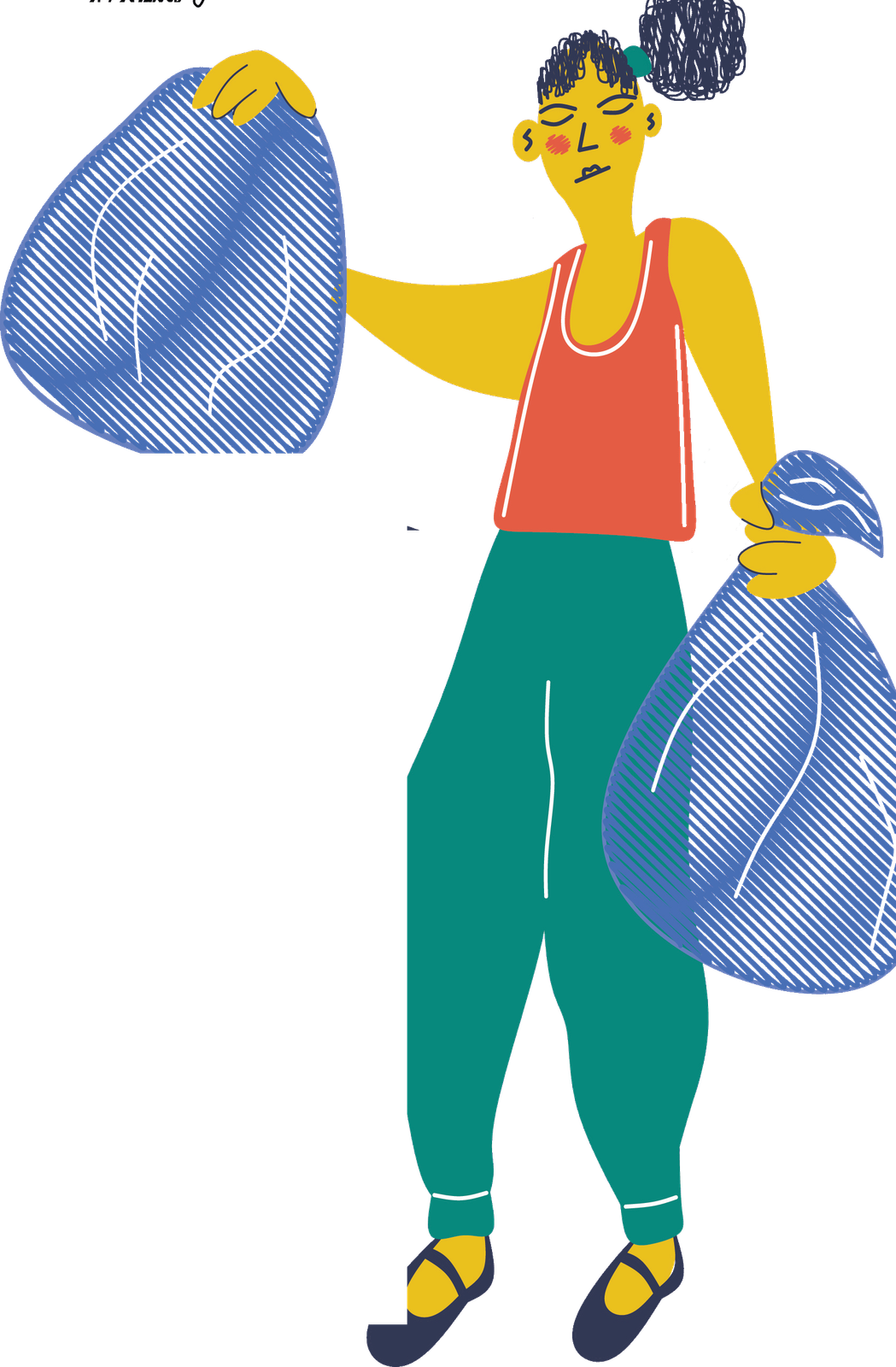 Trash Bash volunteer illustration