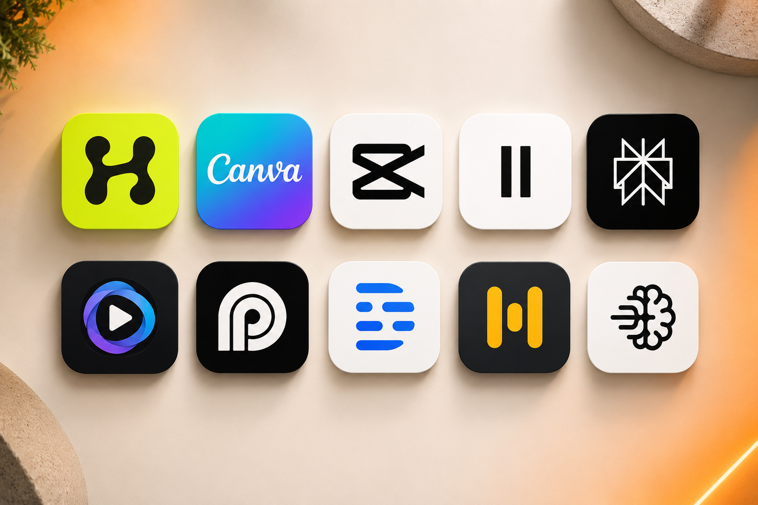 Content creator's desk with free AI content creation tools open on screen