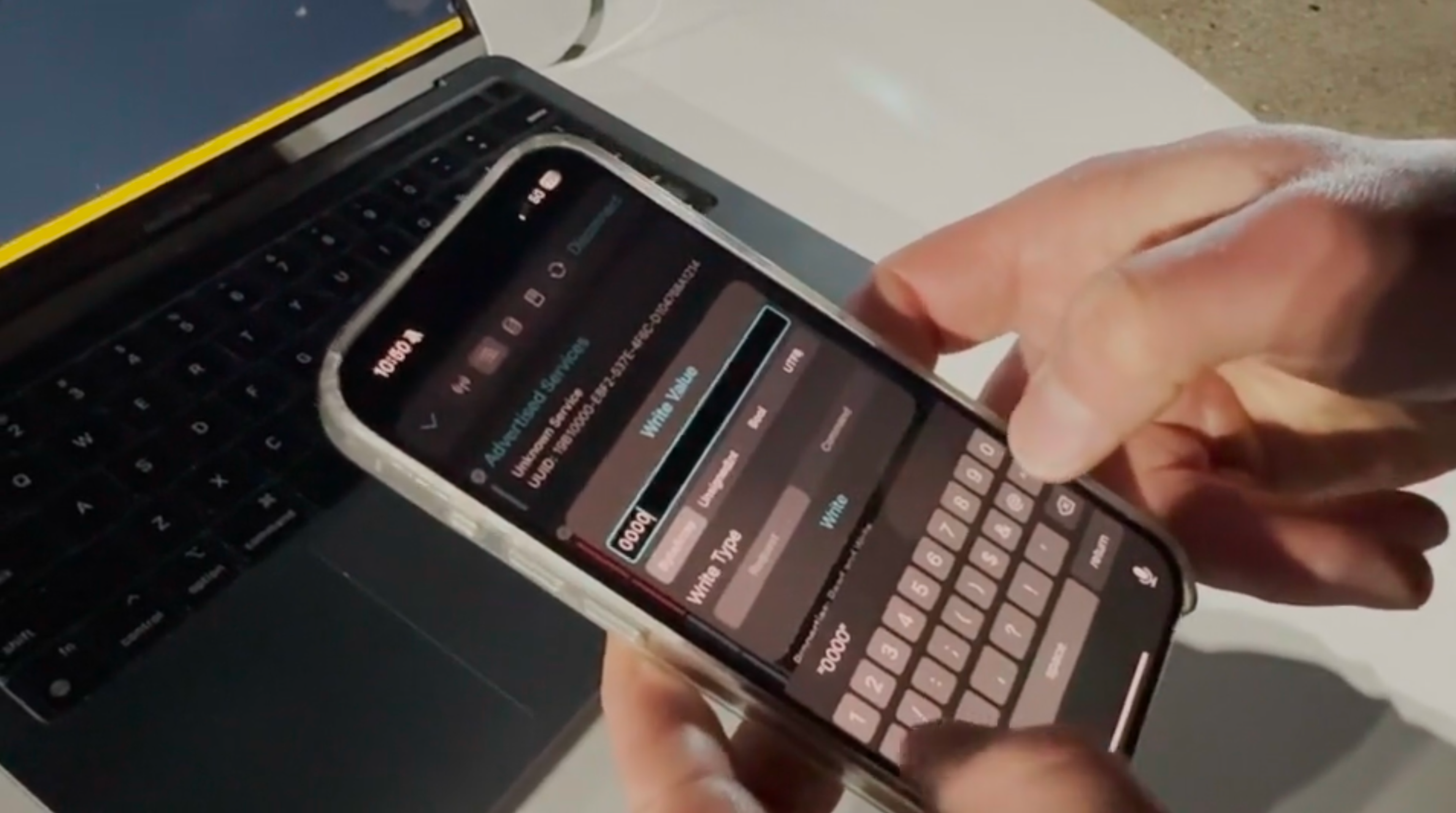 Sending a message to stop logging data