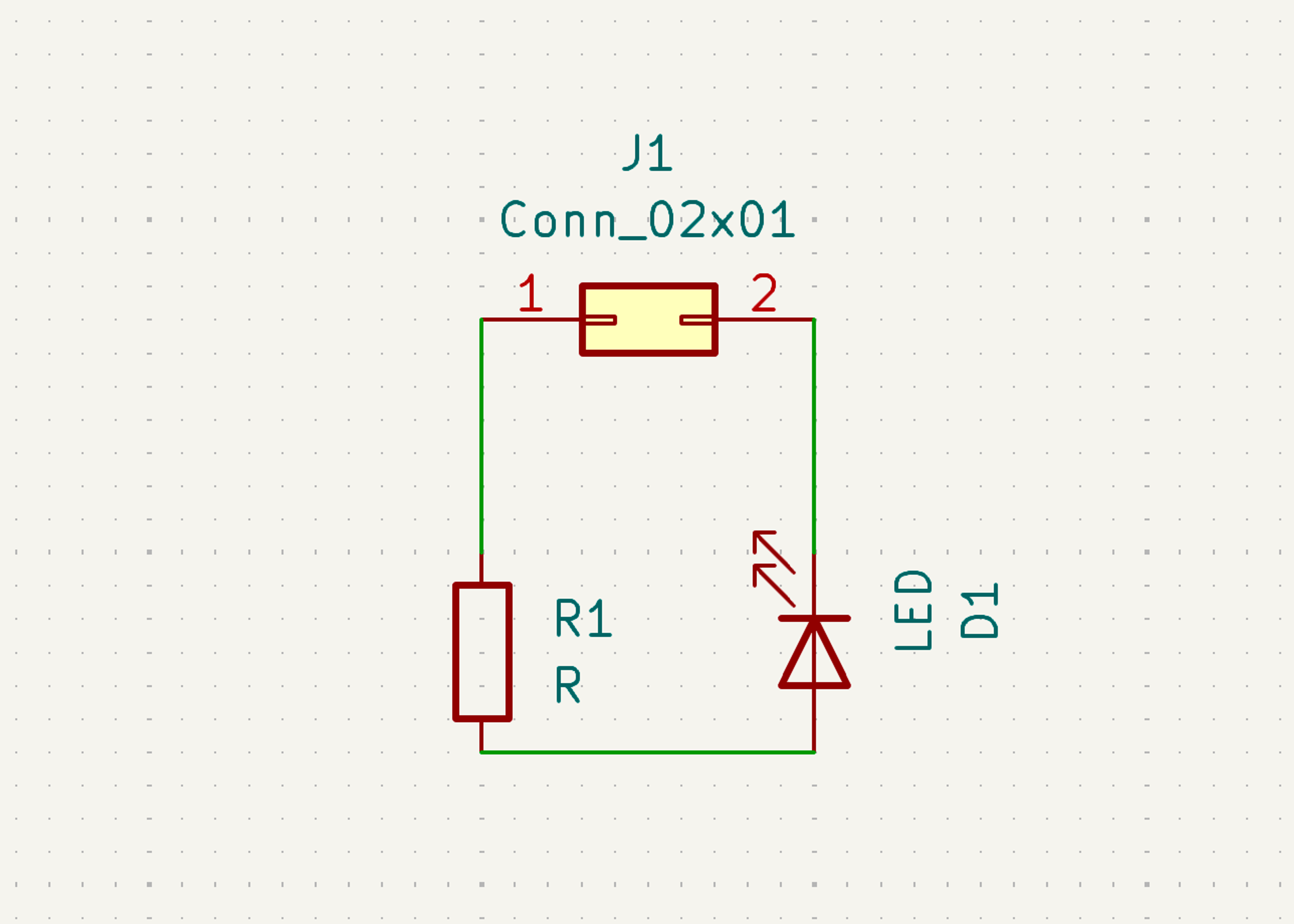 Schematic design in KiCad