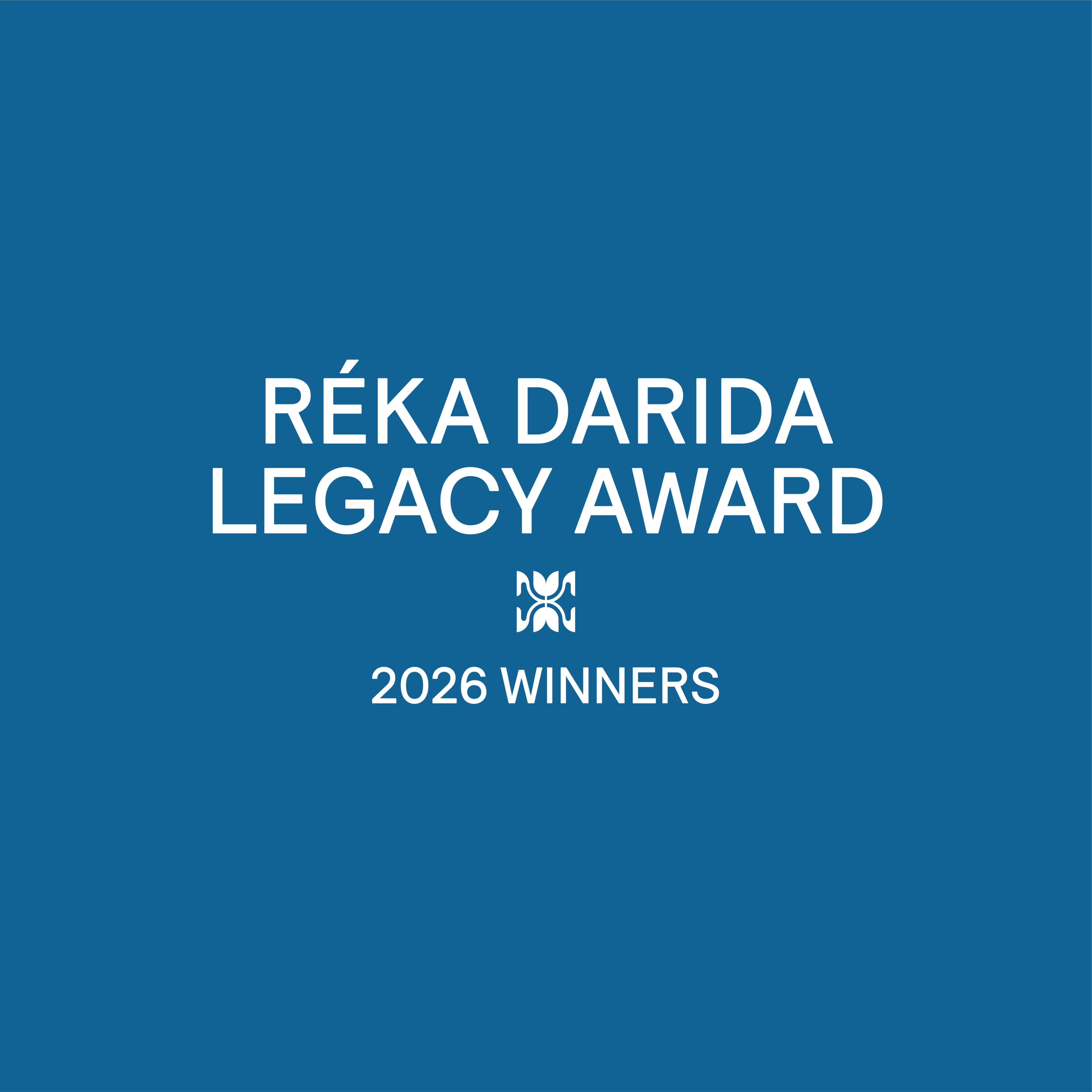 reka darida legacy award 2026 winners