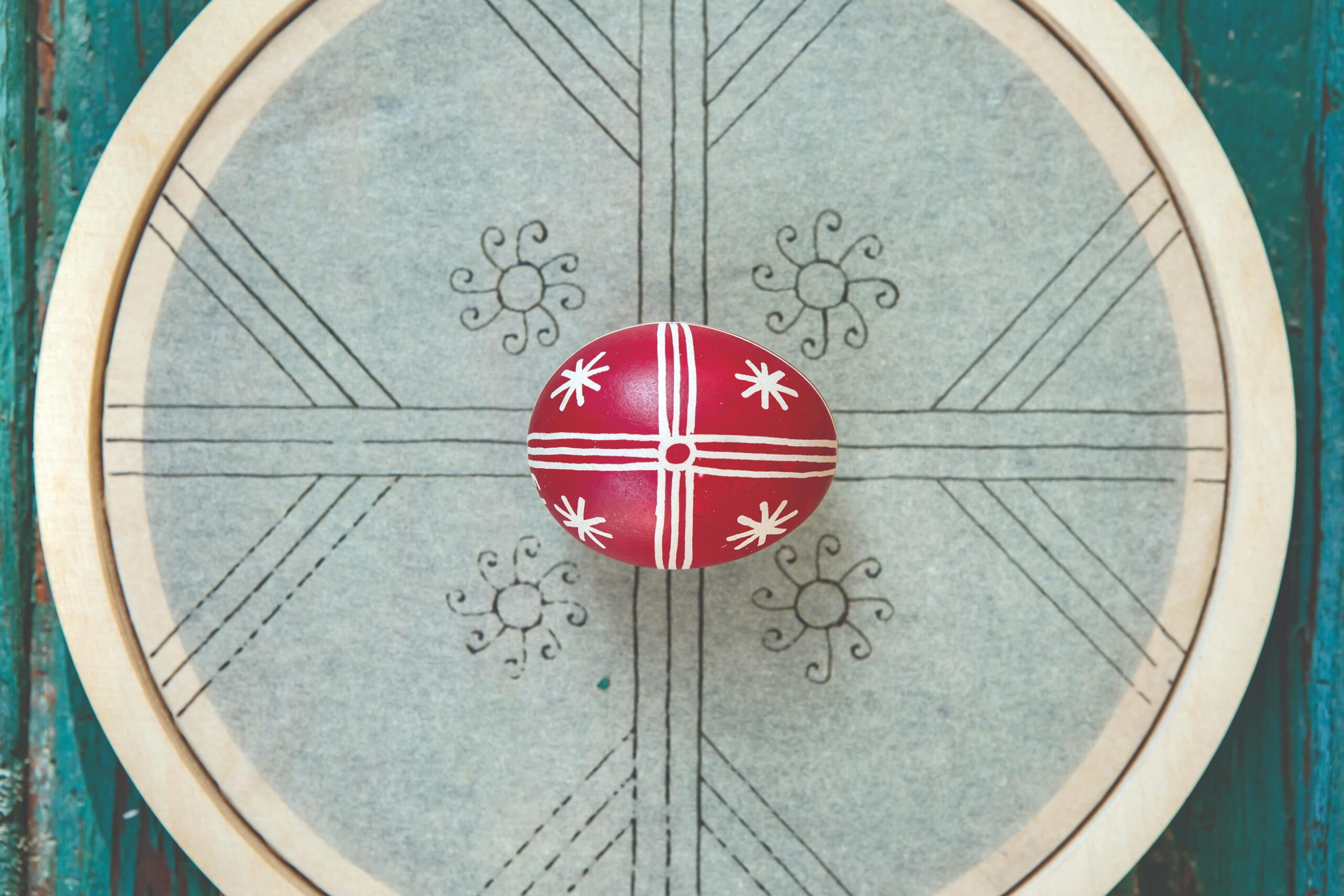 hand painted egg