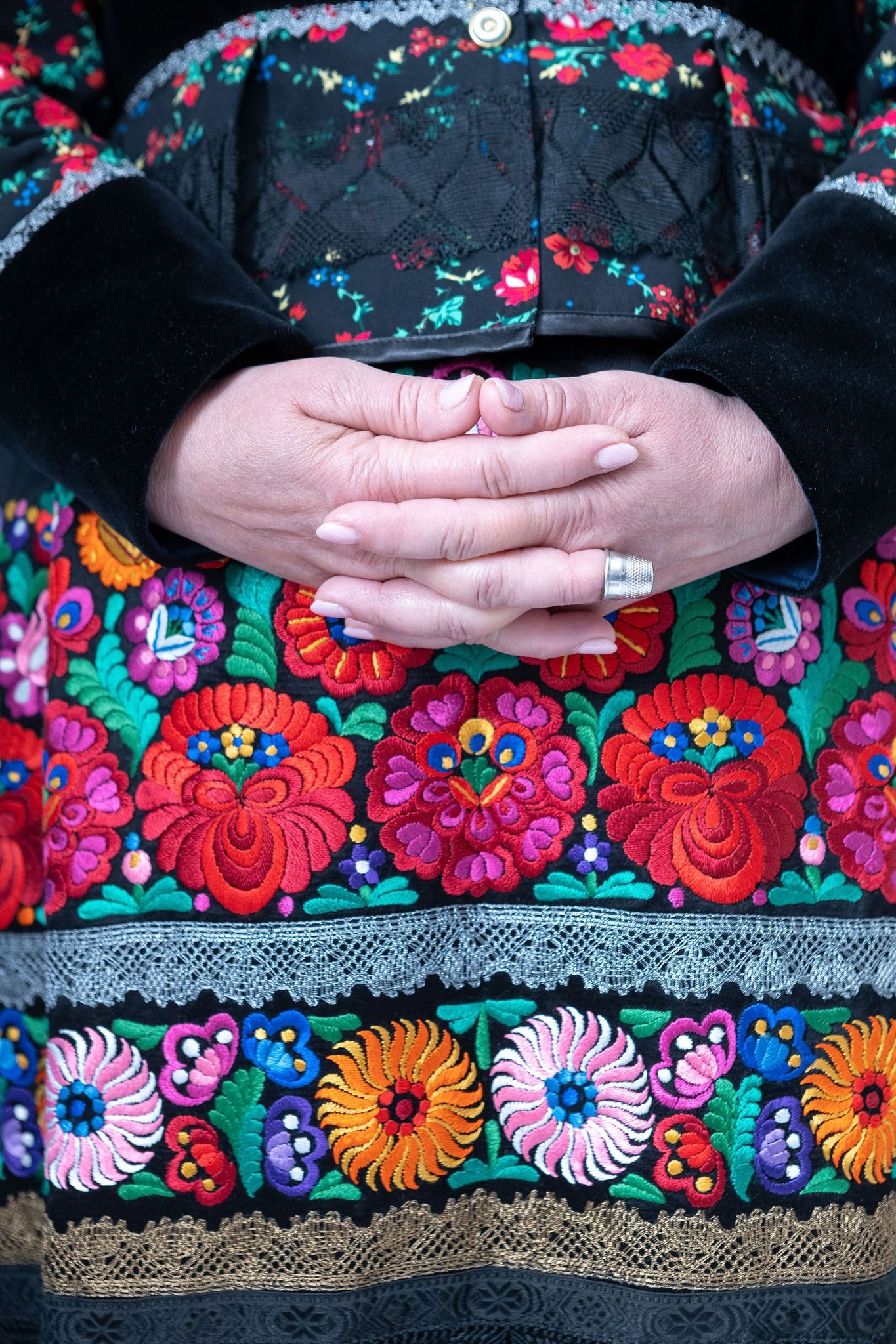 woman dressed in traditional hungarian wear