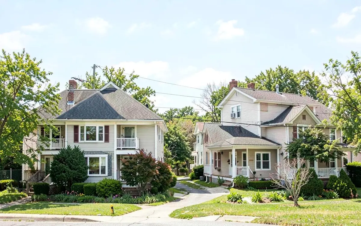 Two-family and single-family homes near downtown Patchogue, NY, Suffolk County