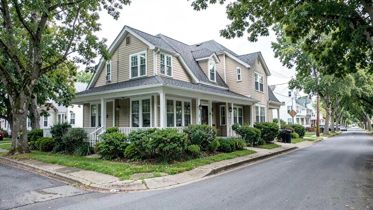 Cape style home on a tree lined street in Lindenhurst, NY on the South Shore of Suffolk County