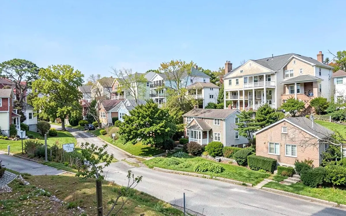 Condominium and single-family homes along Middle Country Road area in Coram, NY, Suffolk County