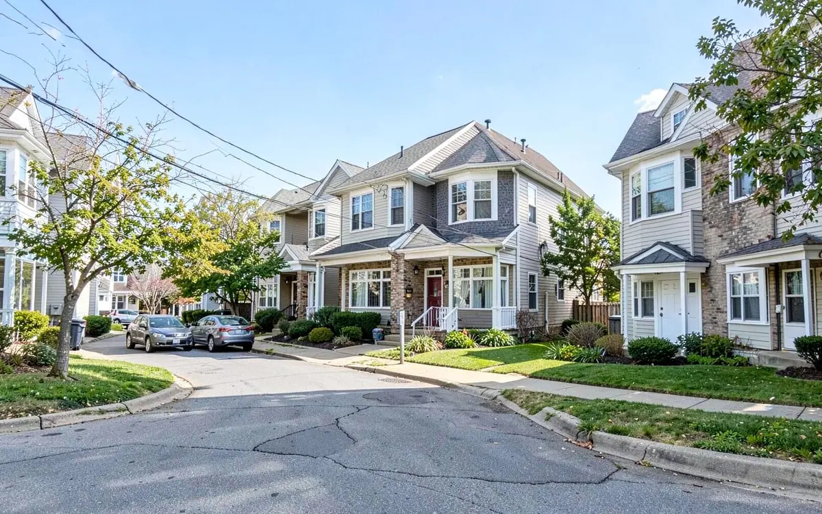 Suburban residential street of split-level homes in Centereach, NY, Town of Brookhaven, Suffolk County