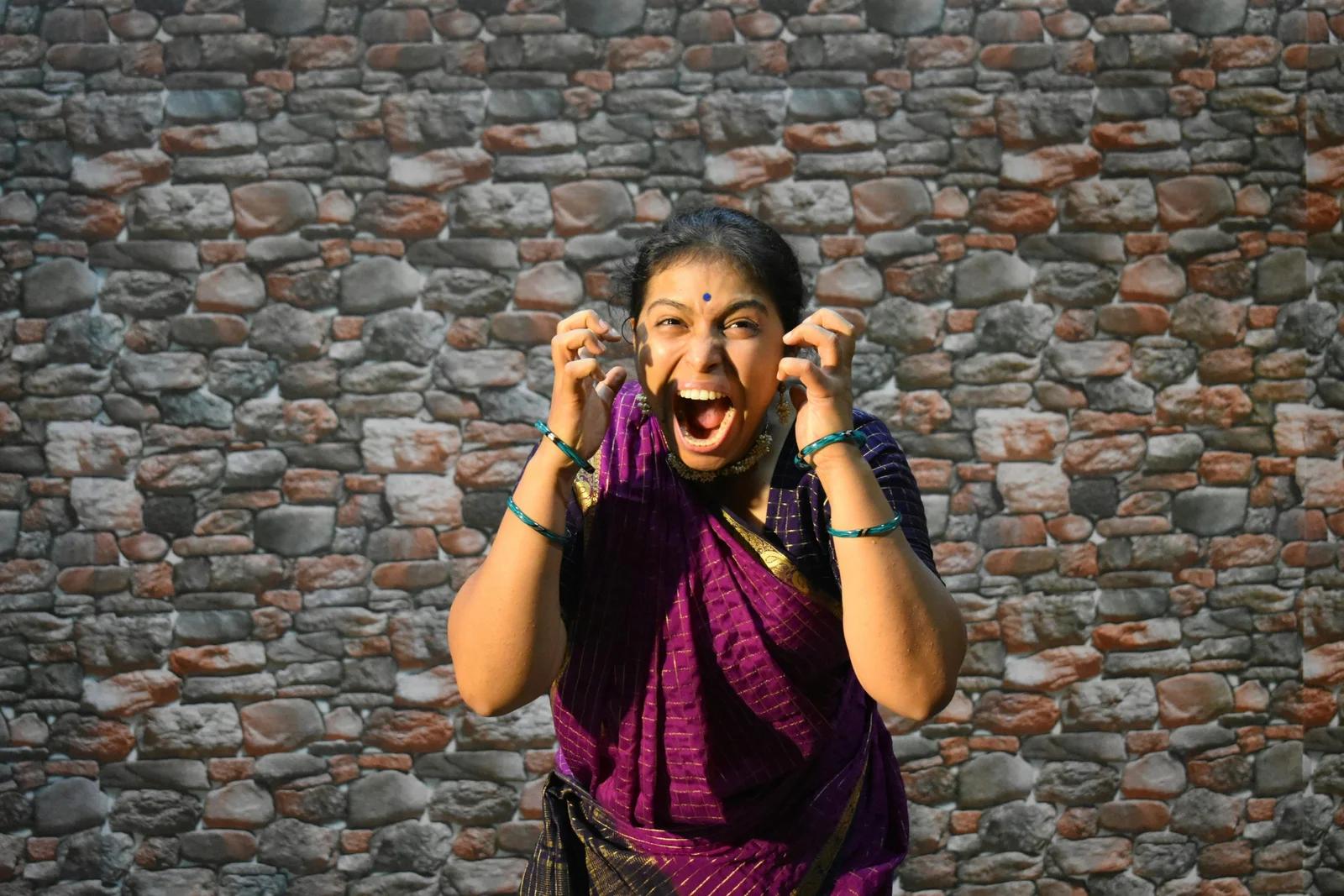 woman screaming