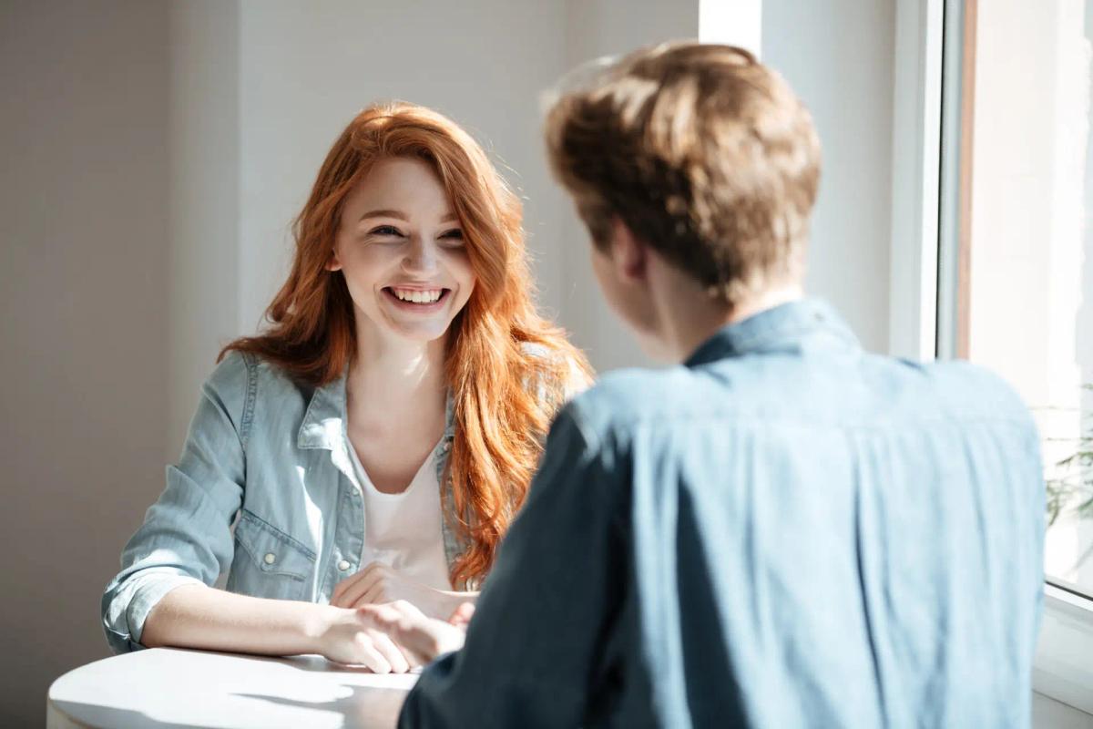woman learning elocution