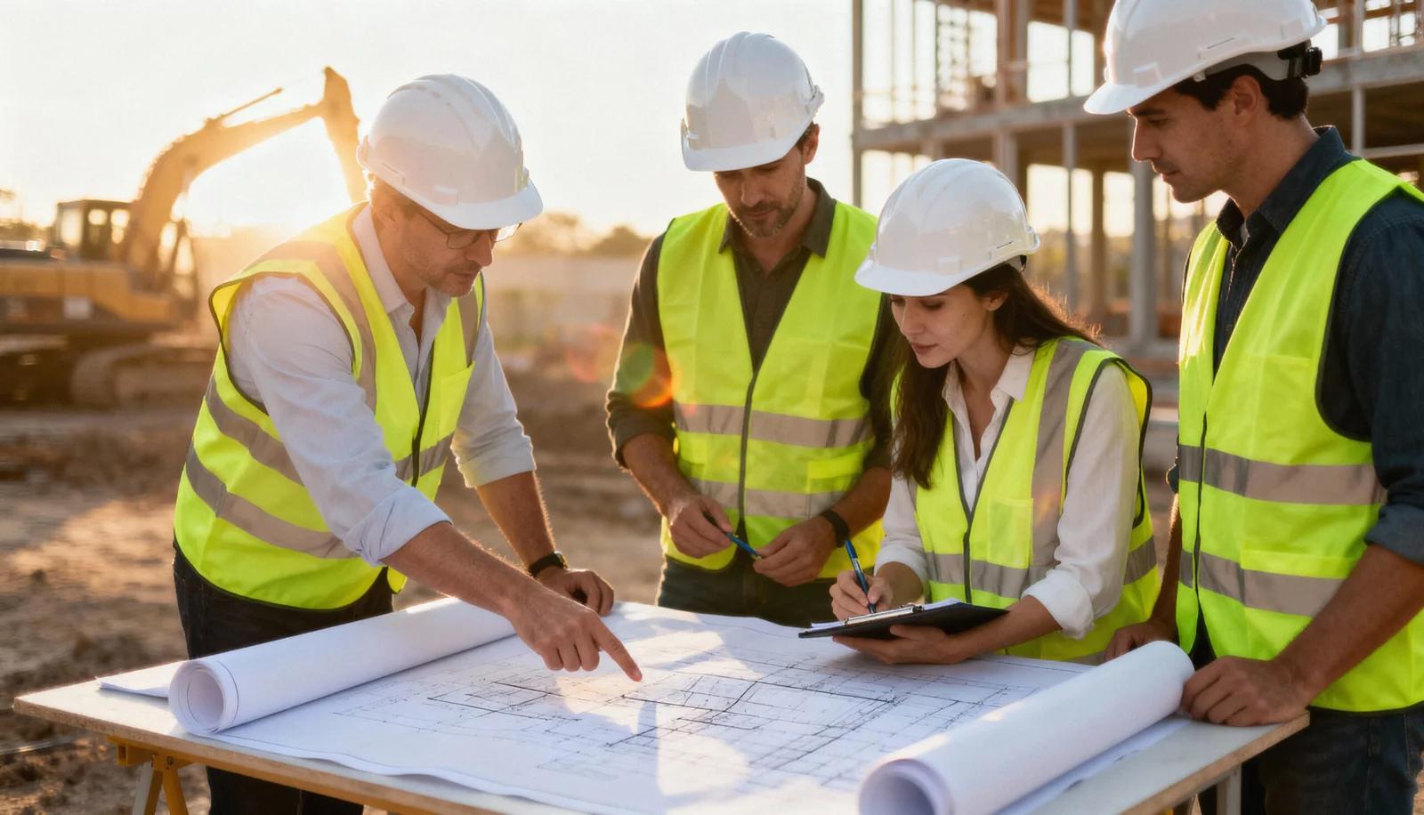 team of engineers speaking