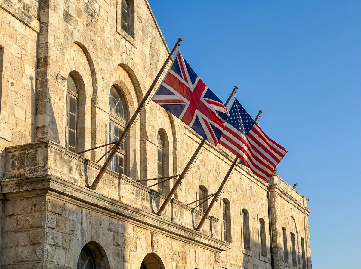 british and american flag