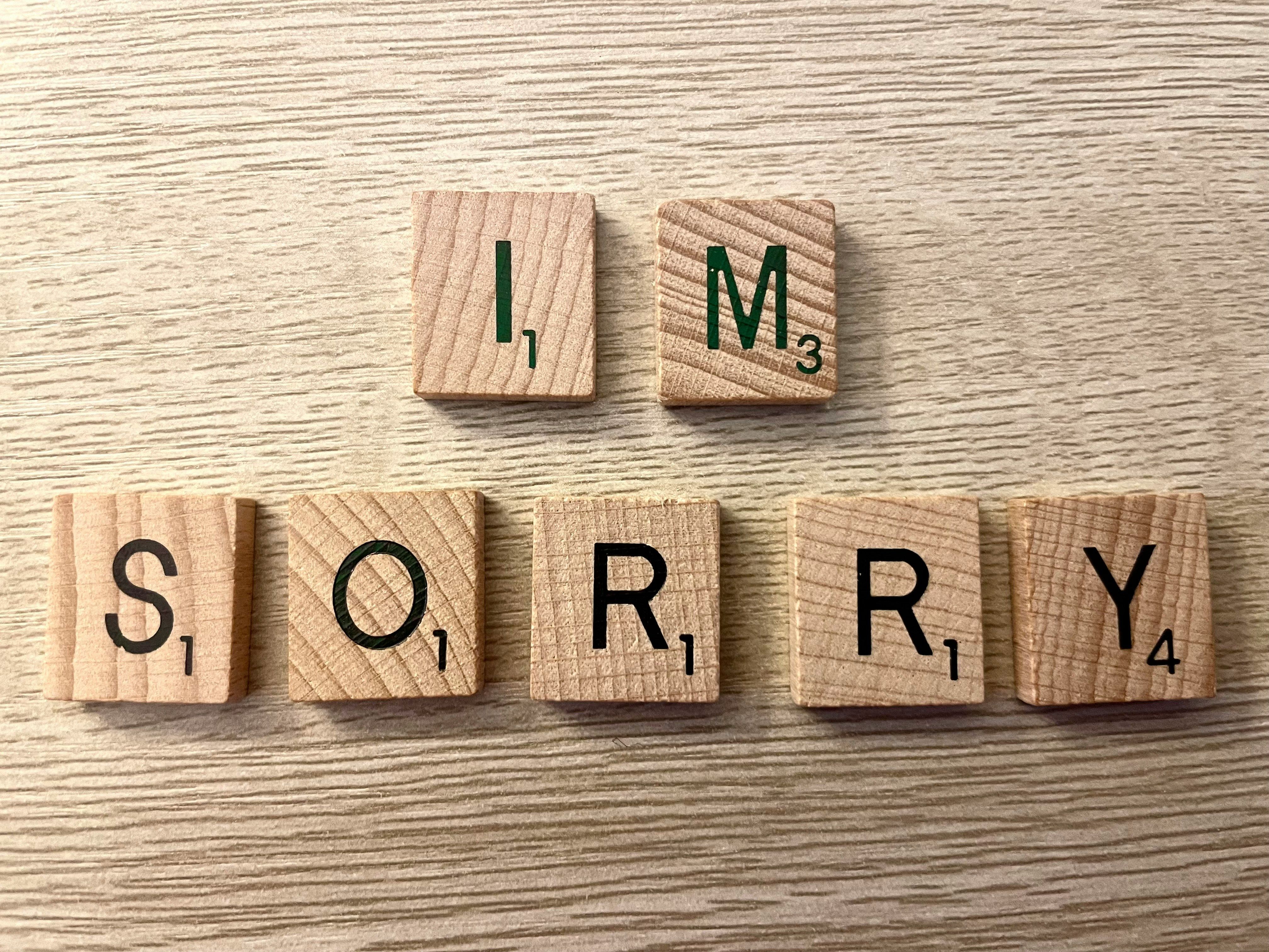 Im sorry text