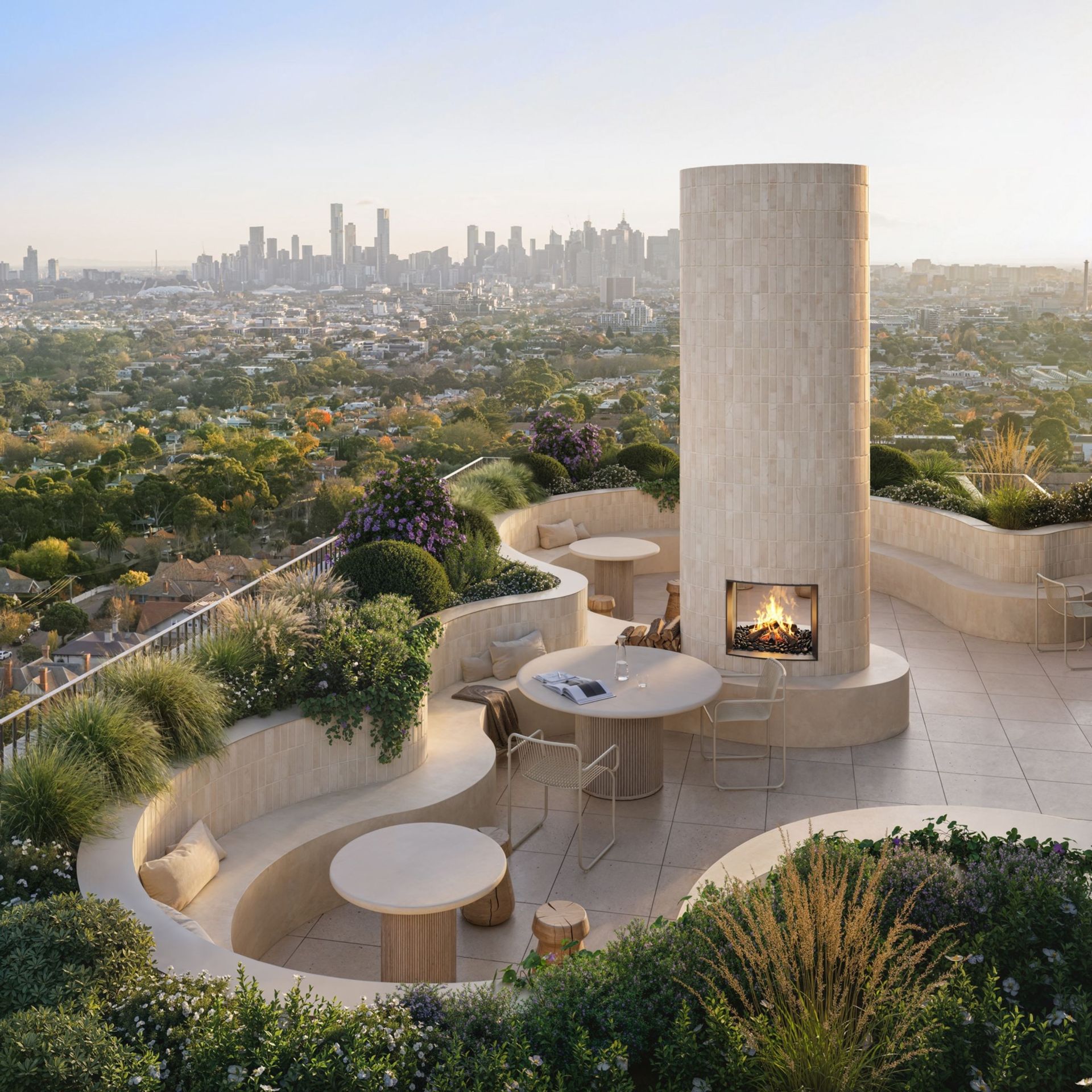 A welcoming rooftop and shared amenities encourage moments that tie people together.