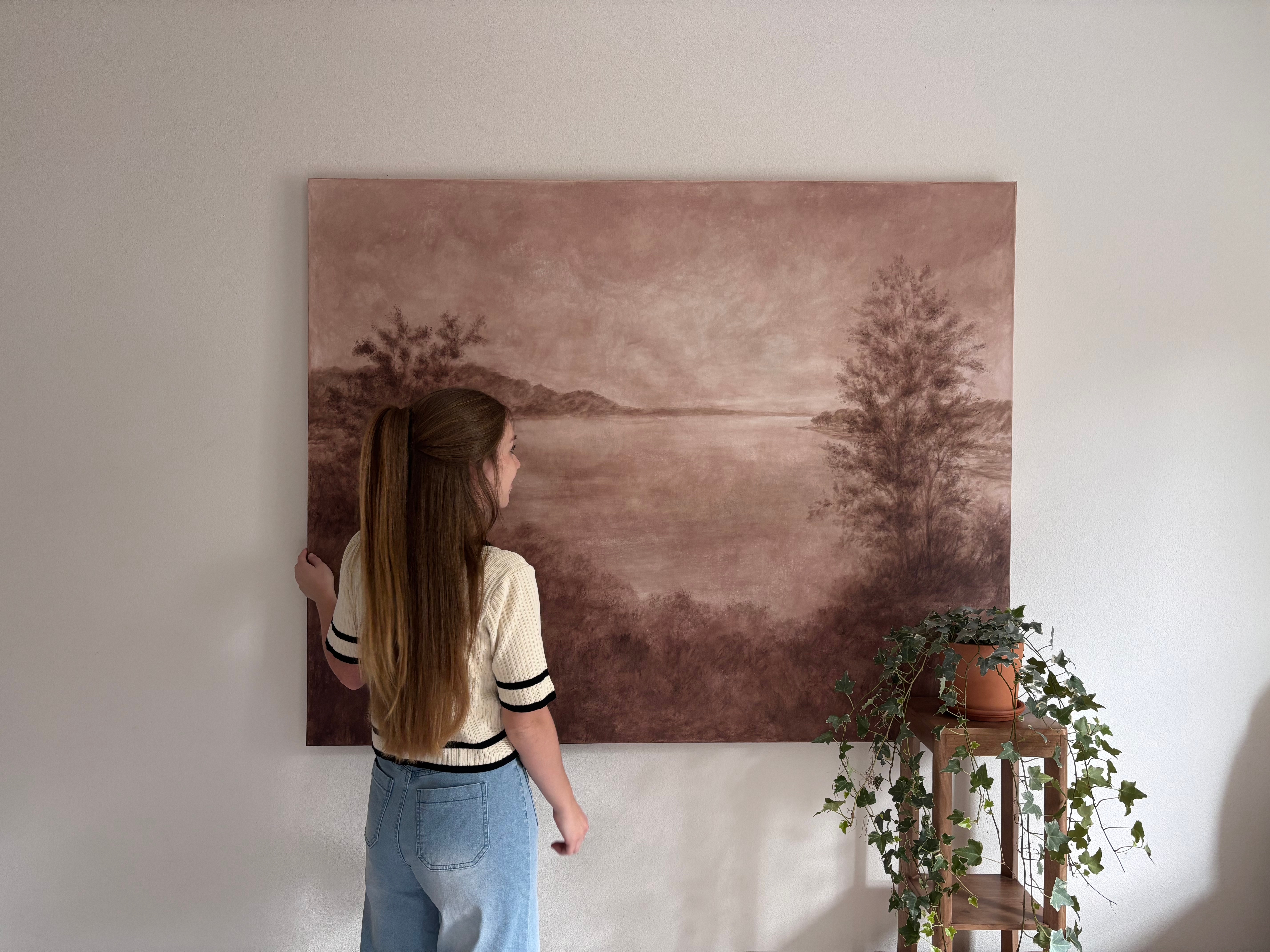 Sepia large painting