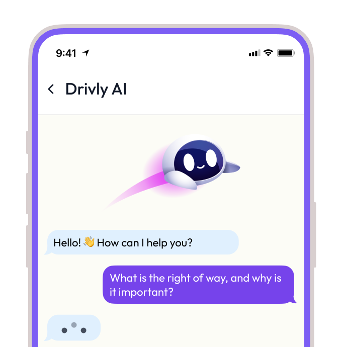 Screenshot from the Drivly app