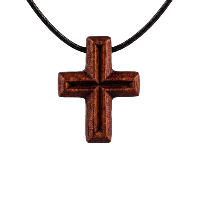 Small Groove Necklace Cross