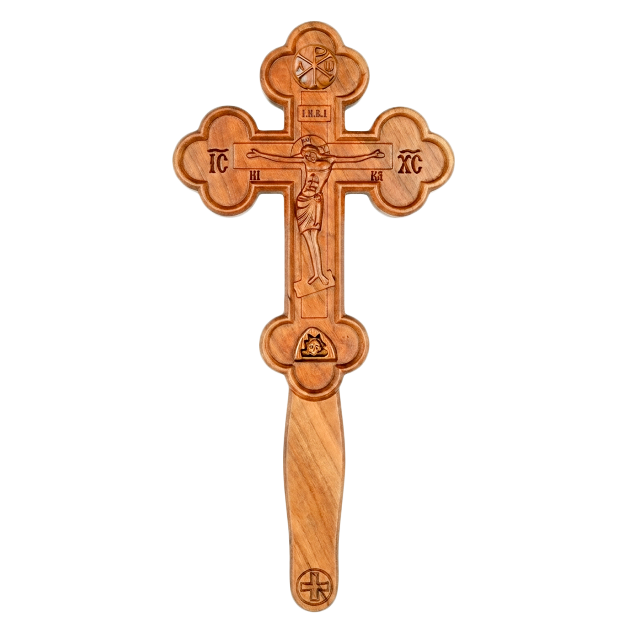 Large Byzantine Blessing Cross (Double Carved)