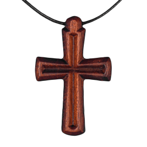 Large Goove Necklace Cross