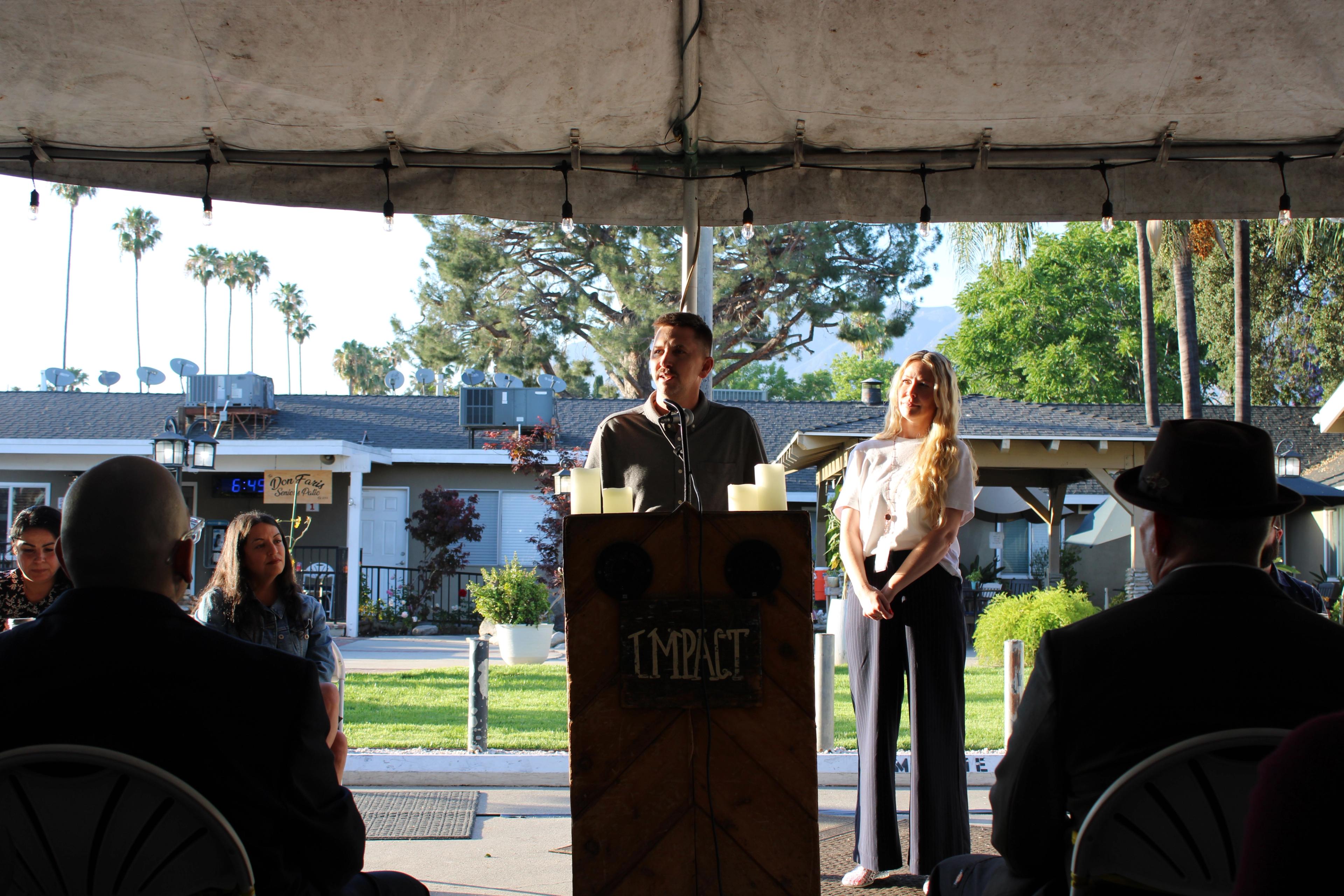 Men's Program Manager, Jason Payne, addresses the May 2026 graduates.
