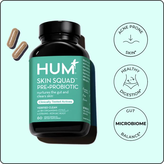 Skin Squad | Pre + Probiotic for Non-Cystic Acne - HUM Nutrition