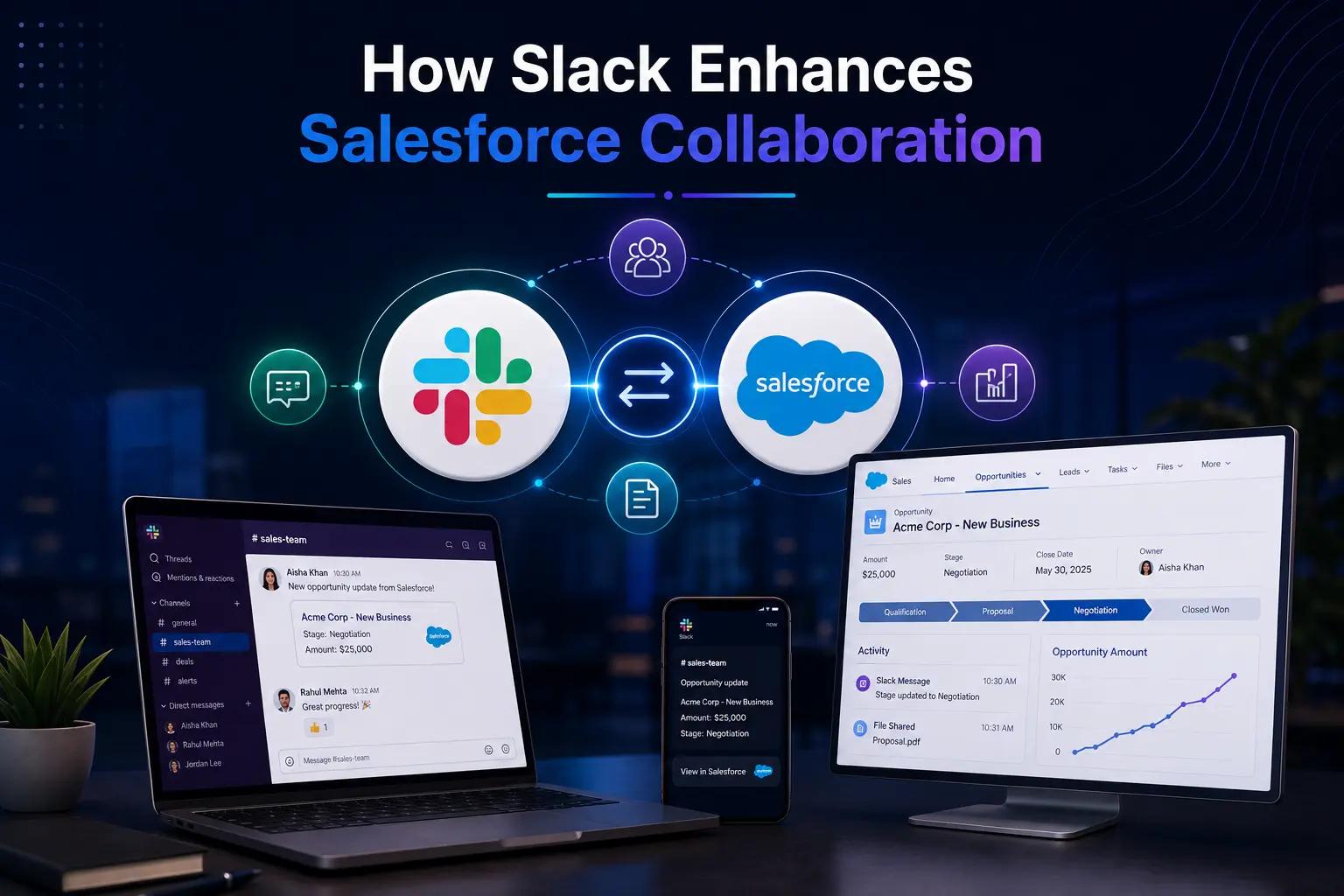 Slack Salesforce CRM collaboration
