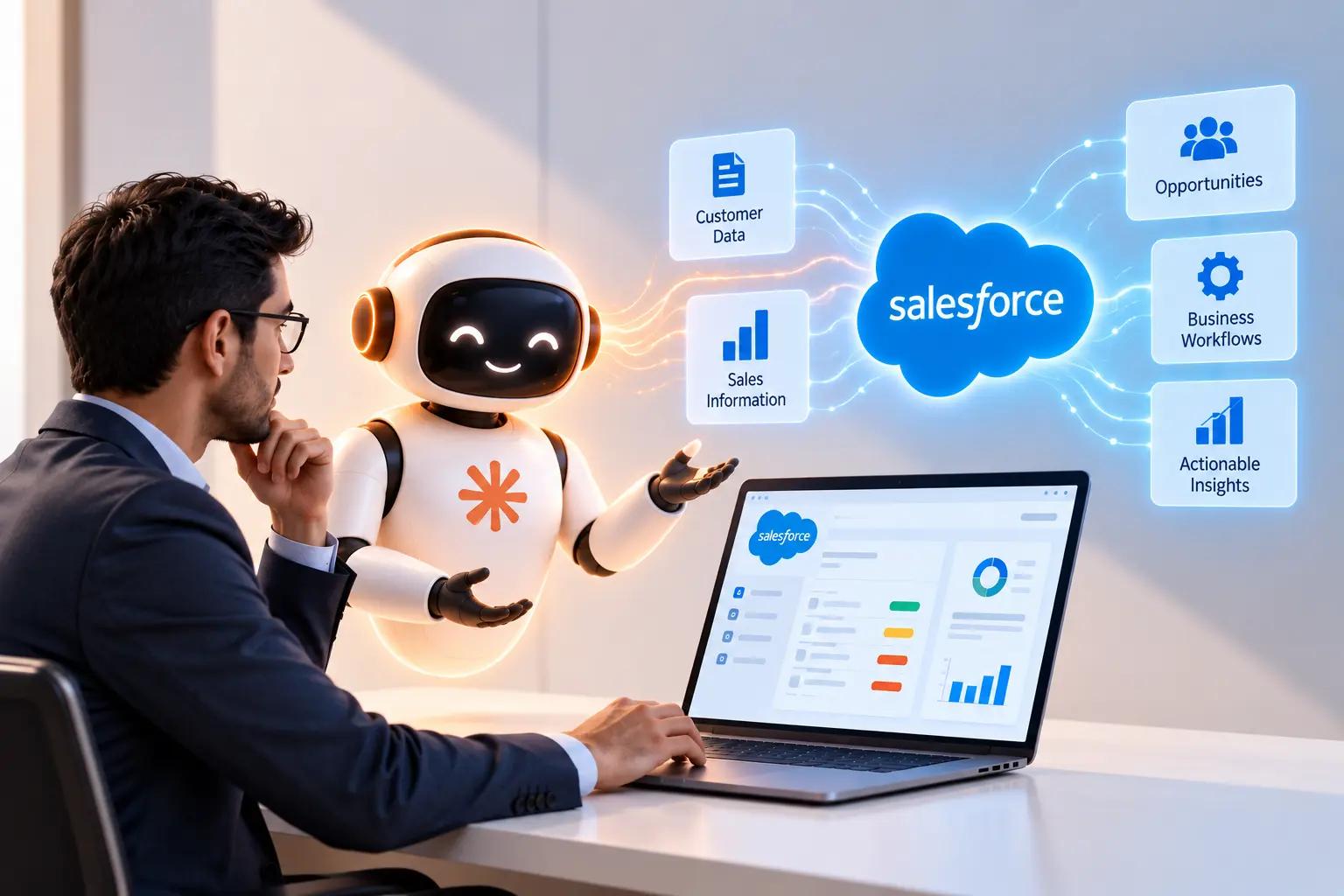 Claude AI Salesforce integration for CRM data and sales insights