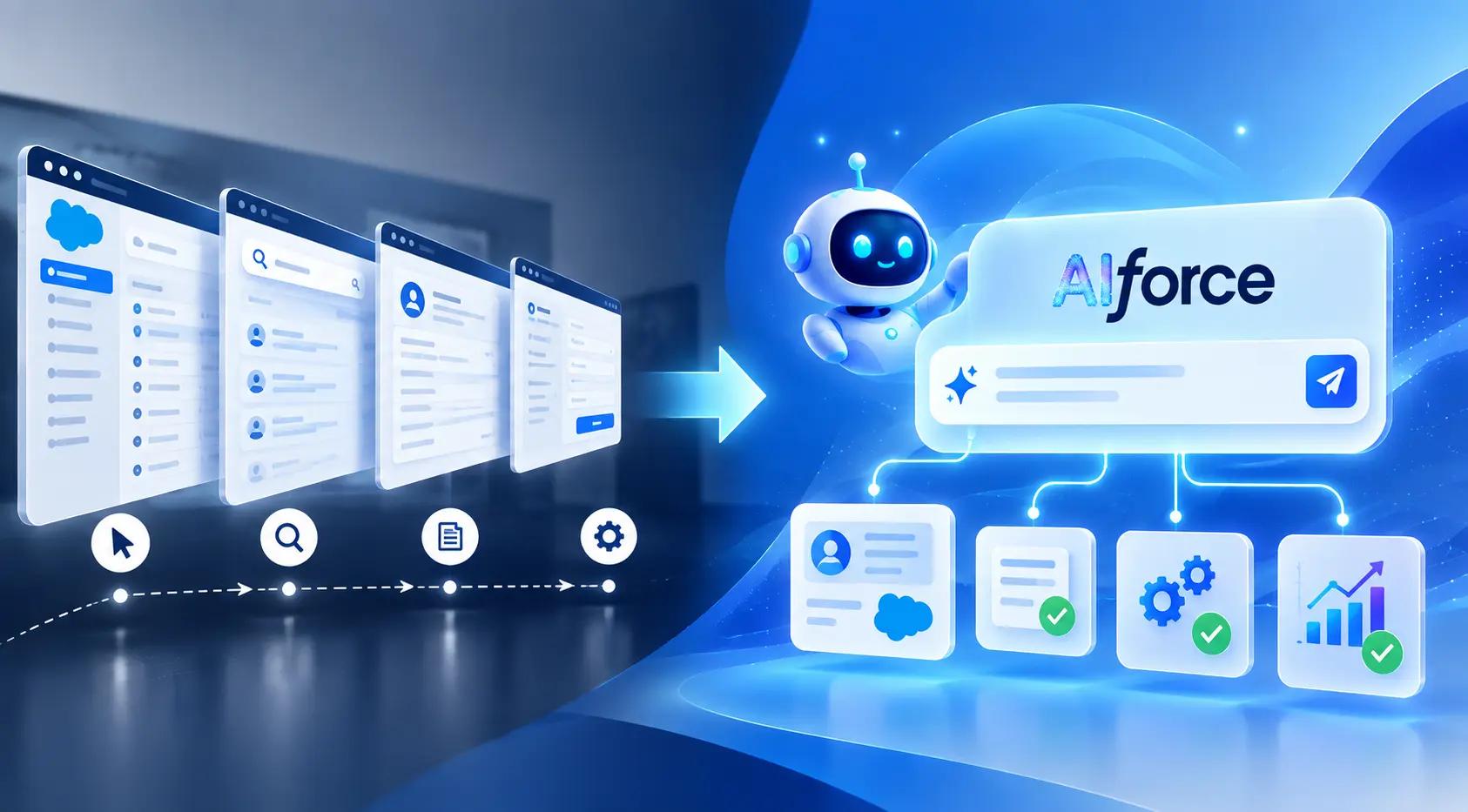 AIforce streamlining Salesforce interactions through AI-powered interfaces
