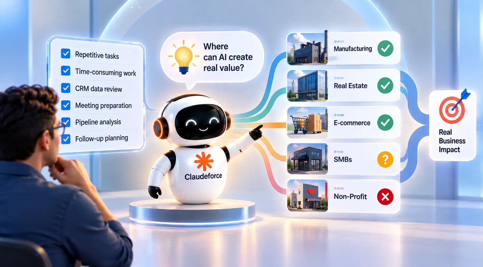 Claudeforce AI use cases for CRM and business workflows
