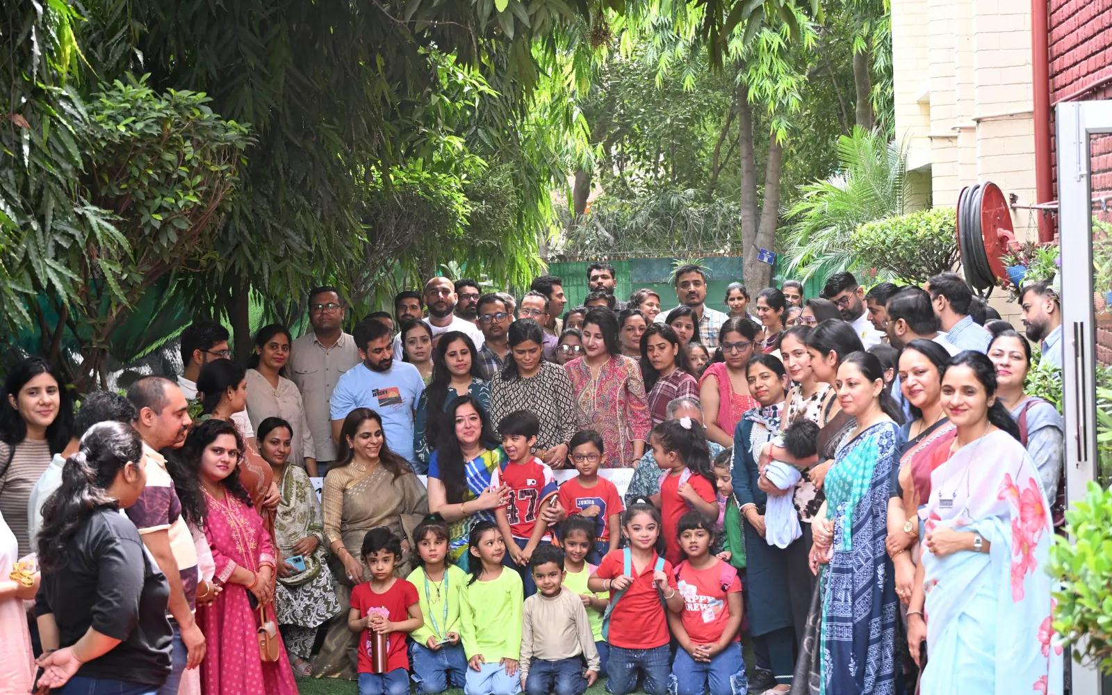 Families and educators gathered on campus