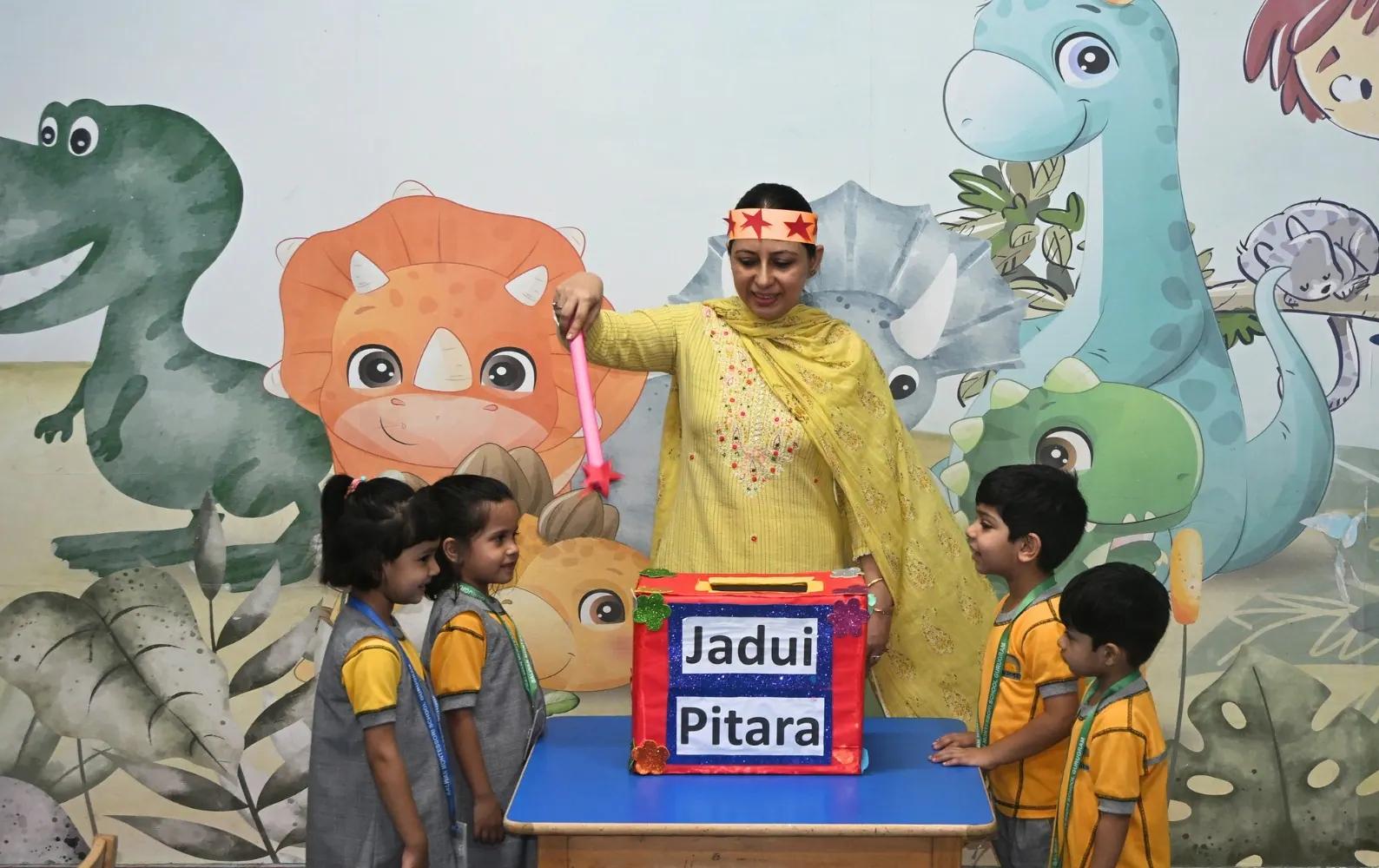 A classroom storytelling activity