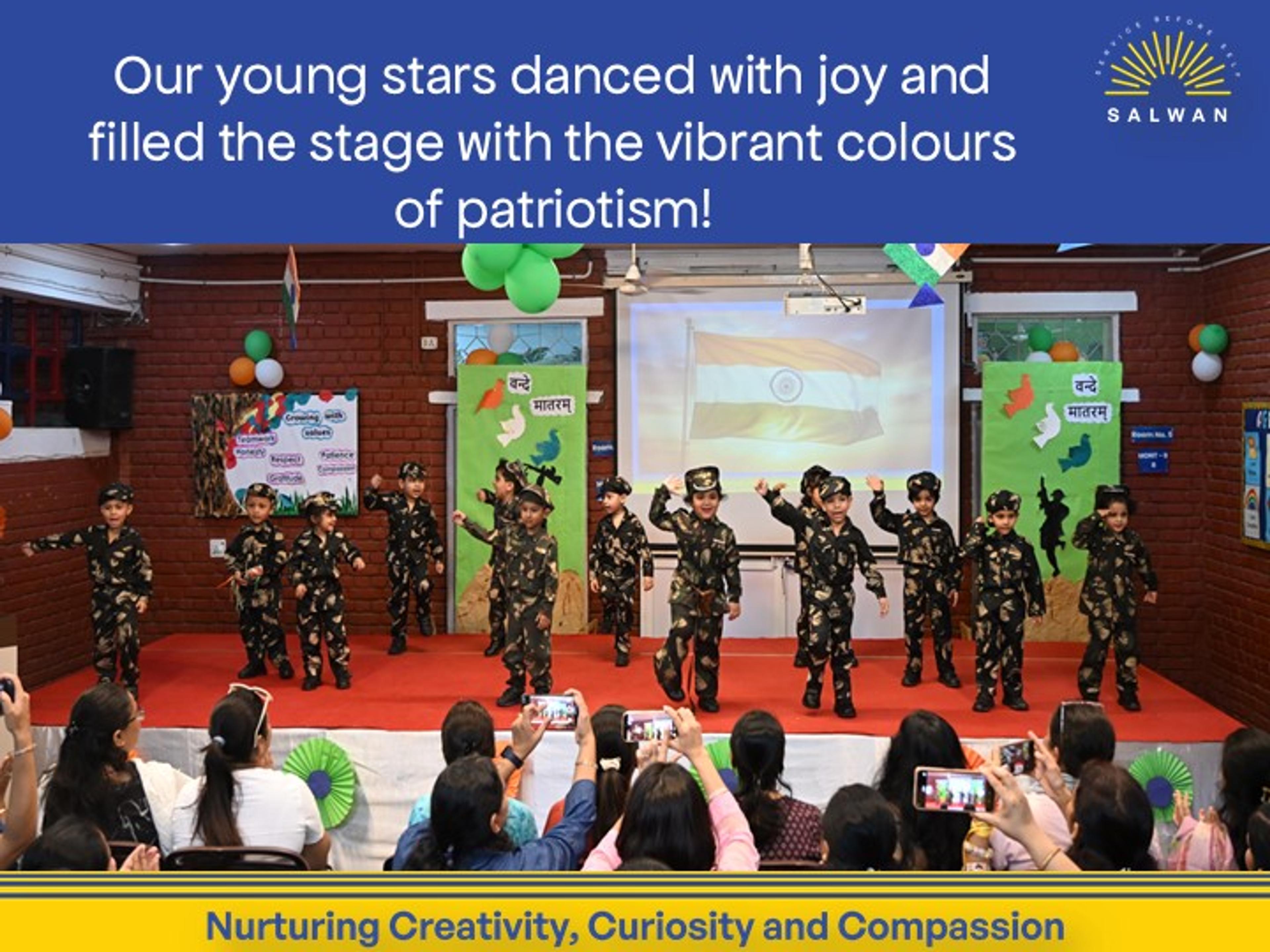 Our little Salwanians painted, performed, created, and celebrated the spirit of India.