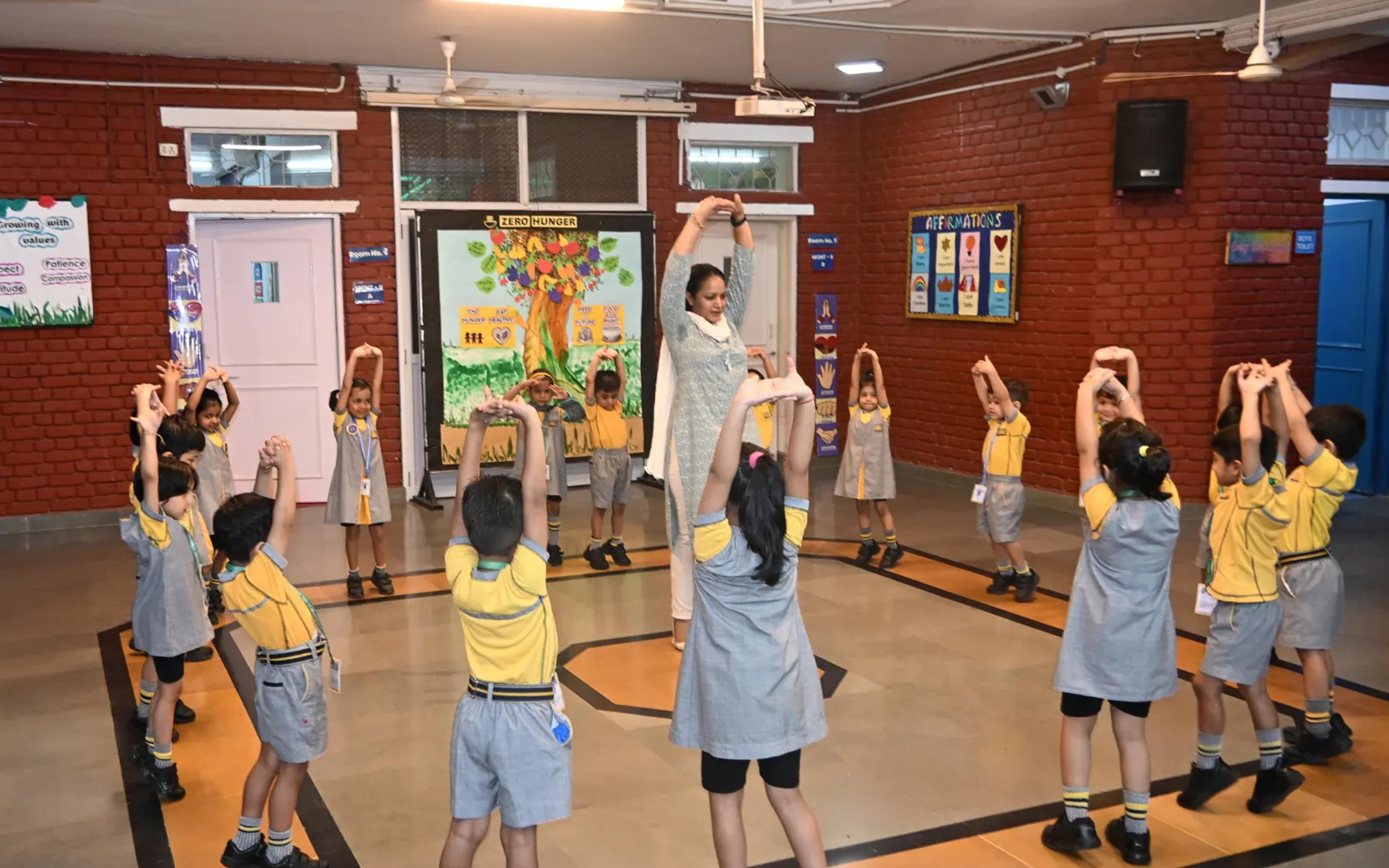 Children enjoying a movement and music session