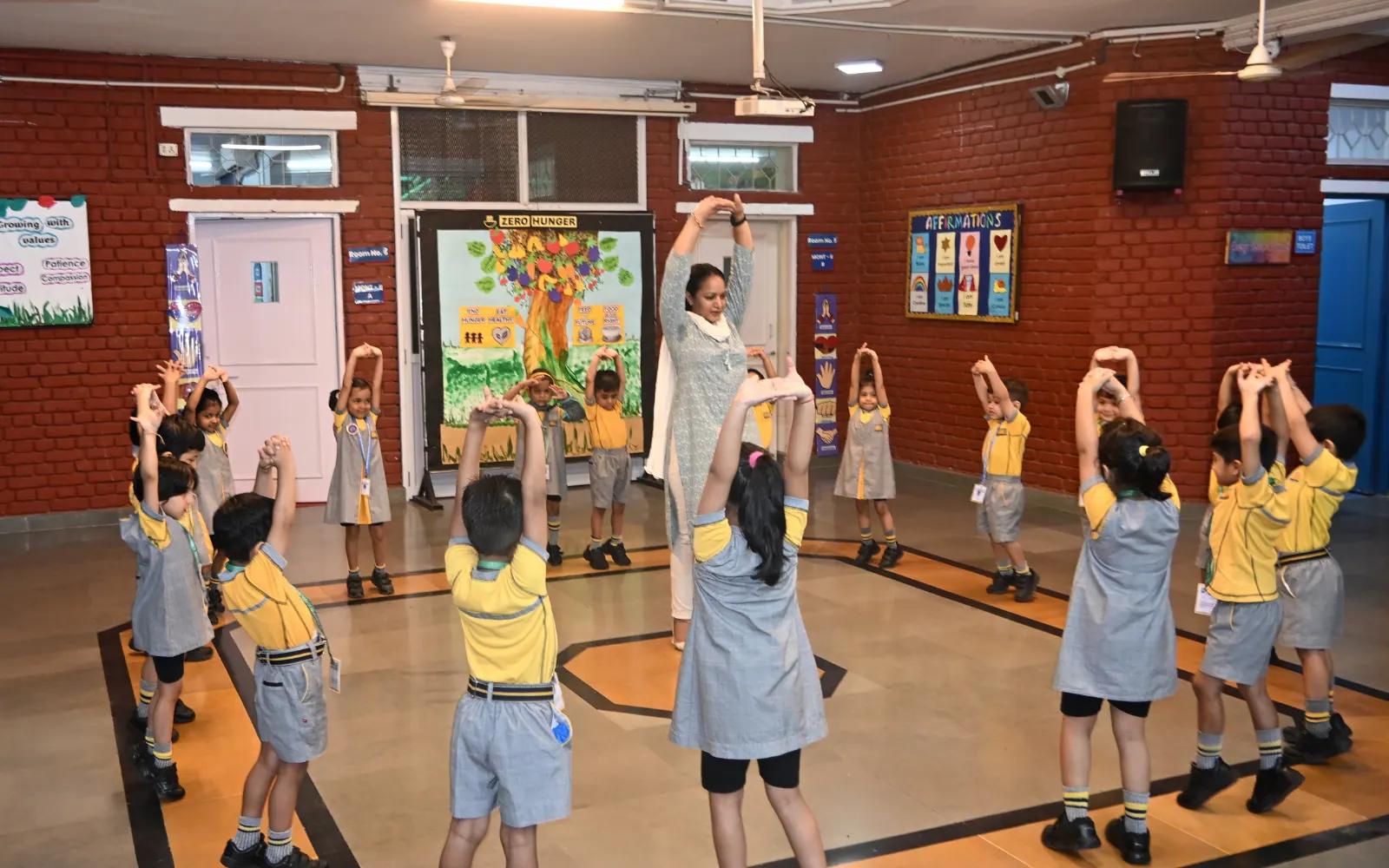 Children enjoying a movement and music session