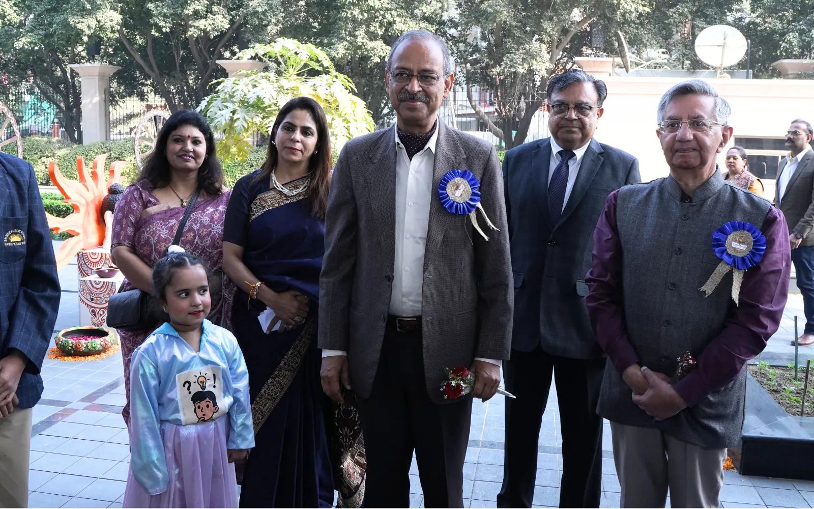Guests at a school celebration