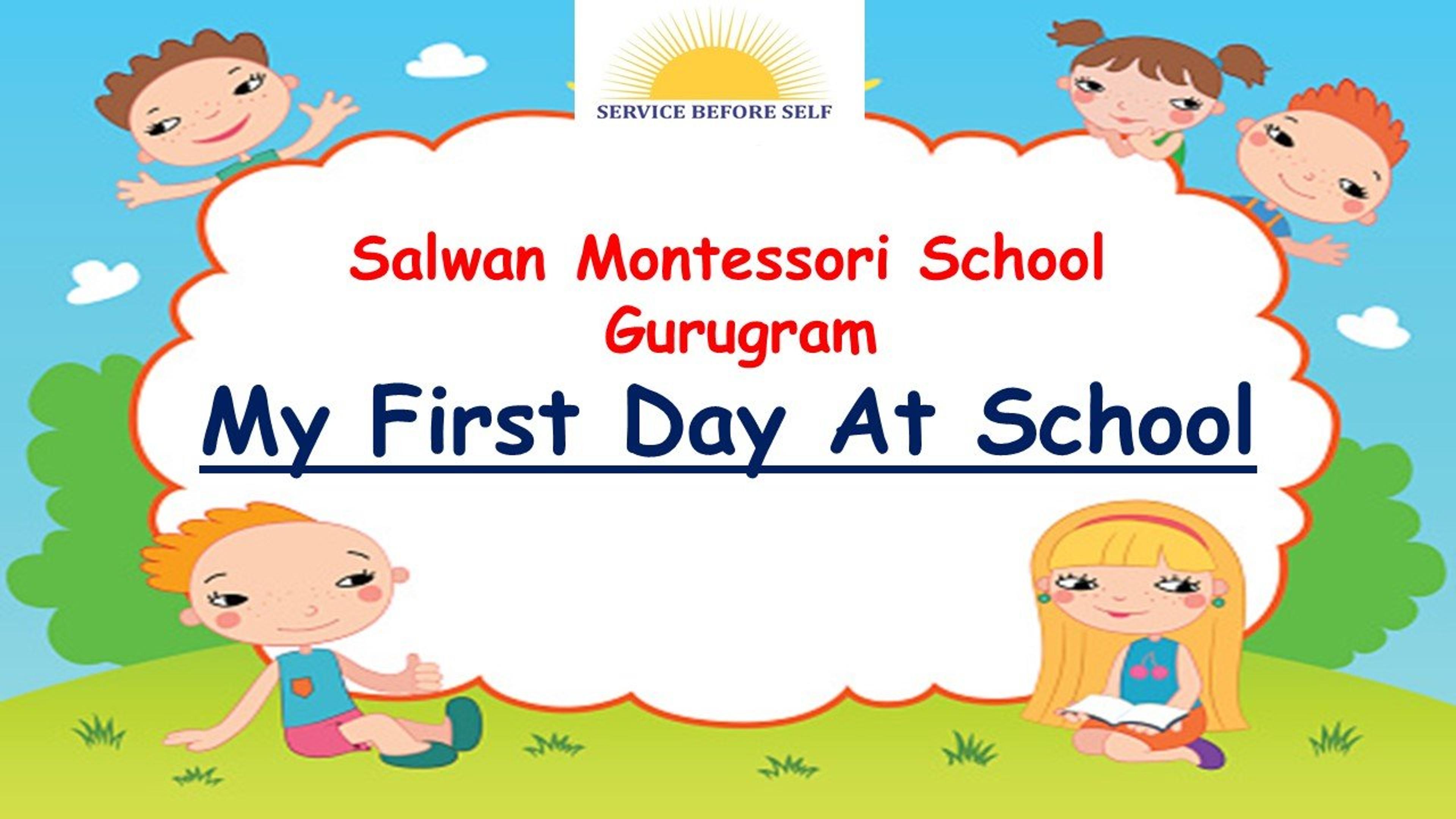 My First Day at School
