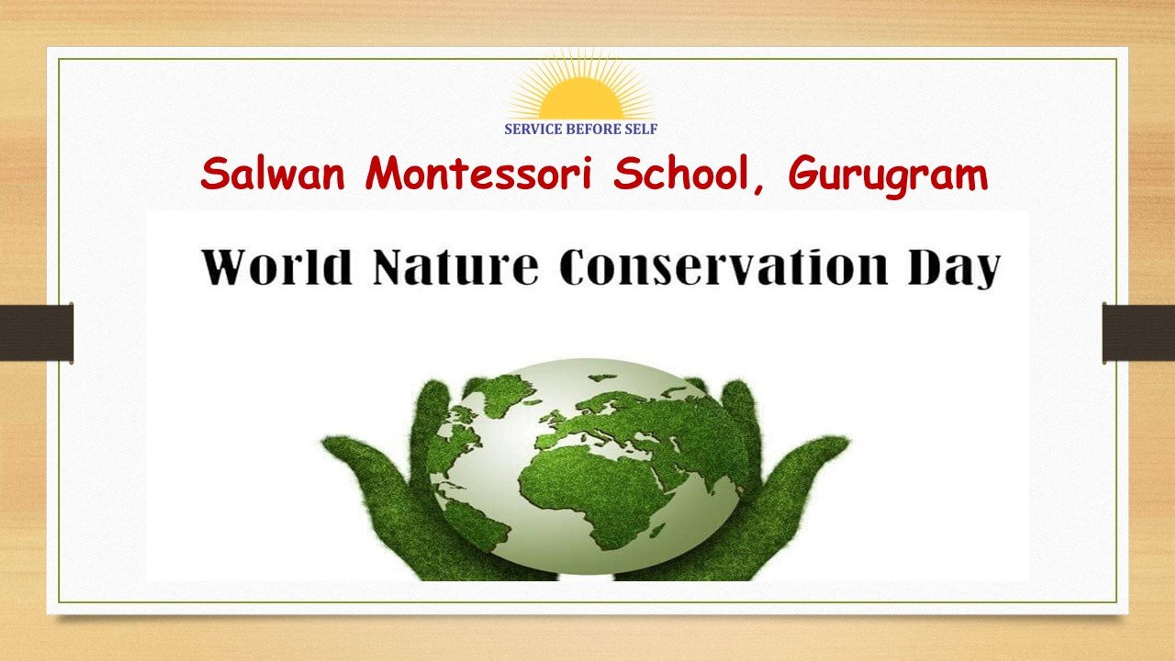 World Nature Conservation Day