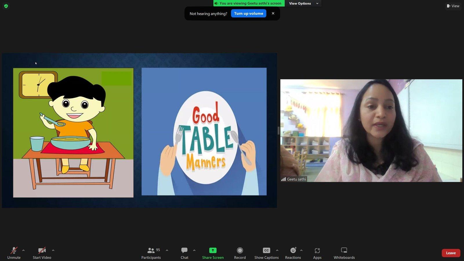 Workshop: Table- Manners & Etiquettes
