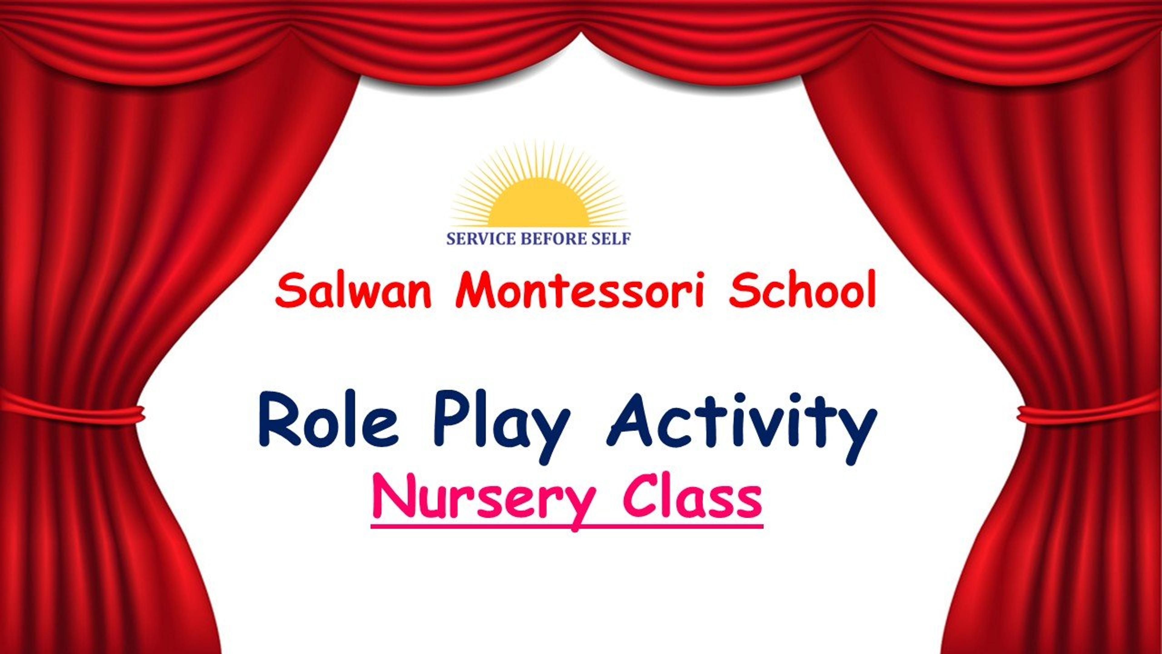 Role Play Activity (Nursery)