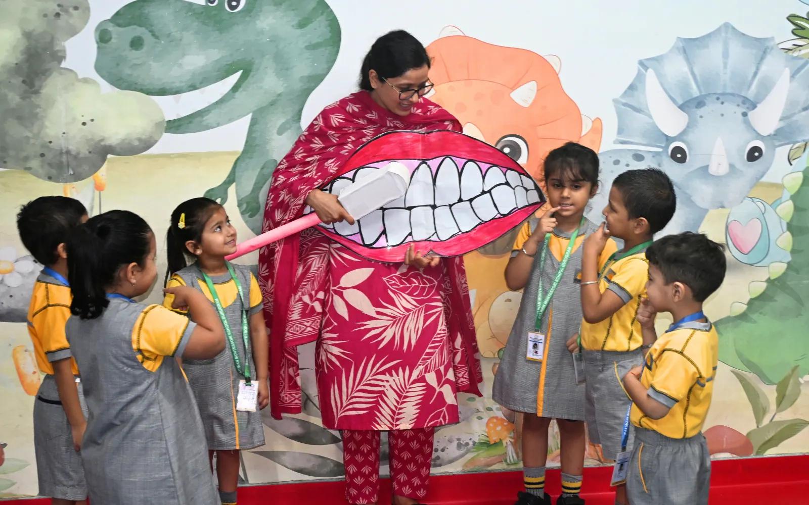 A dental-health learning activity