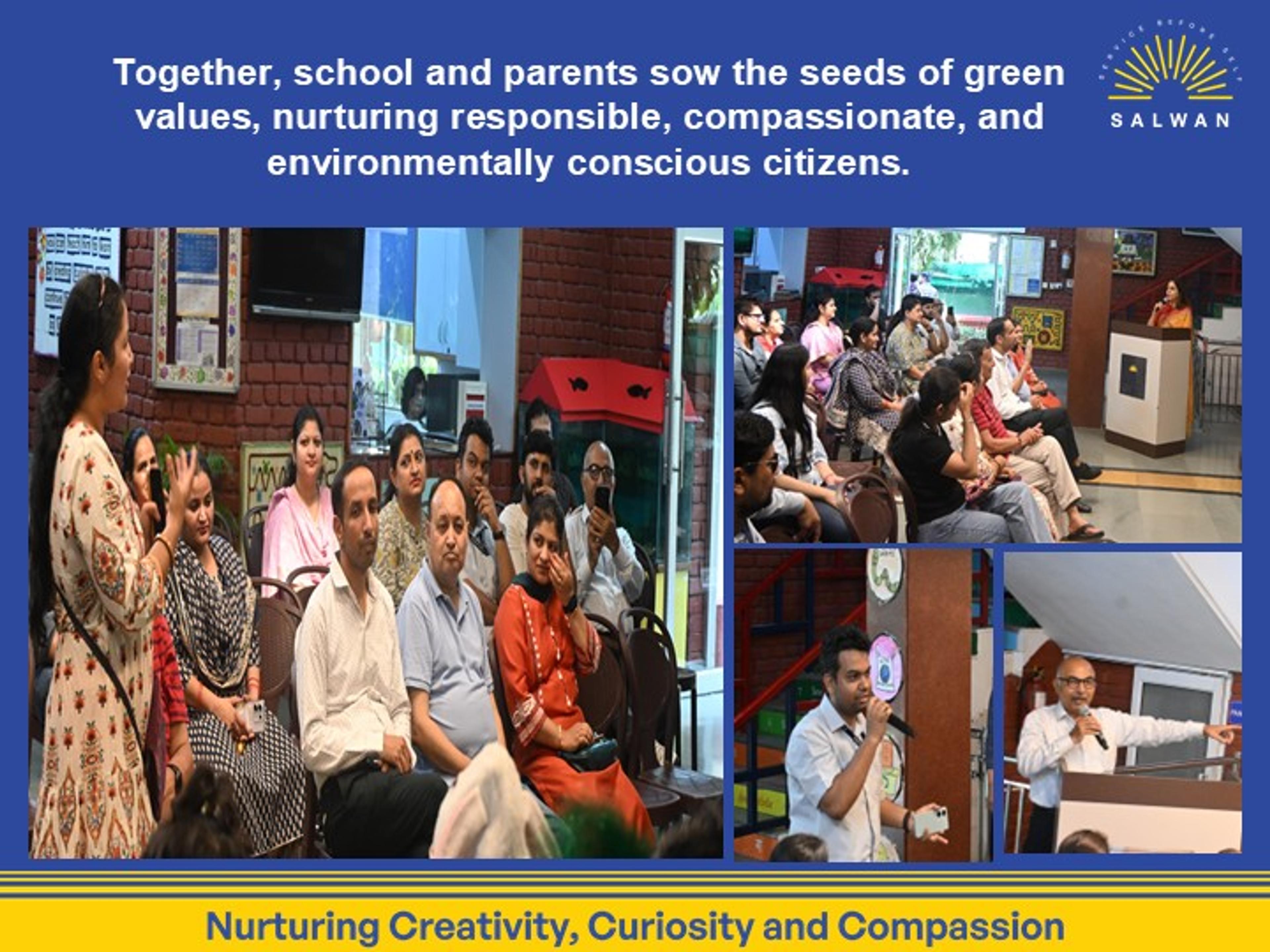 Together, school and parents sow the seeds of green values, nurturing responsible, compassionate, and environmentally conscious citizens.