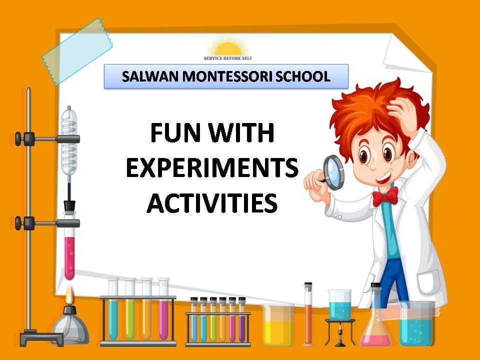 FUN WITH EXPERIMENTS ACTIVITIES
