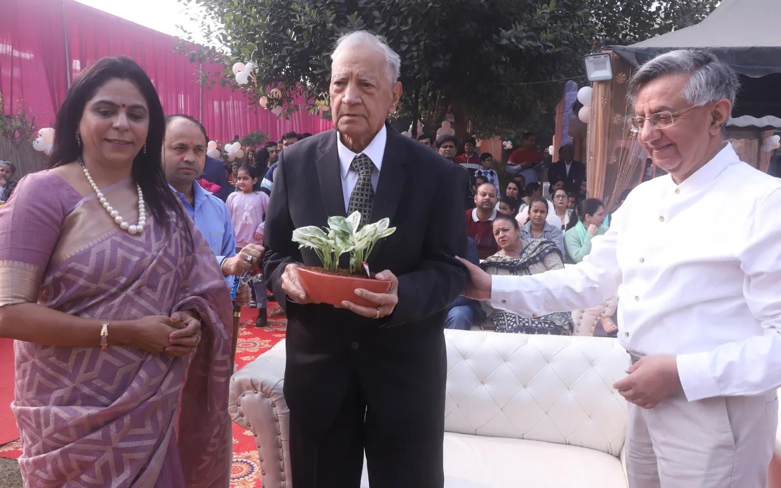 School community member being welcomed