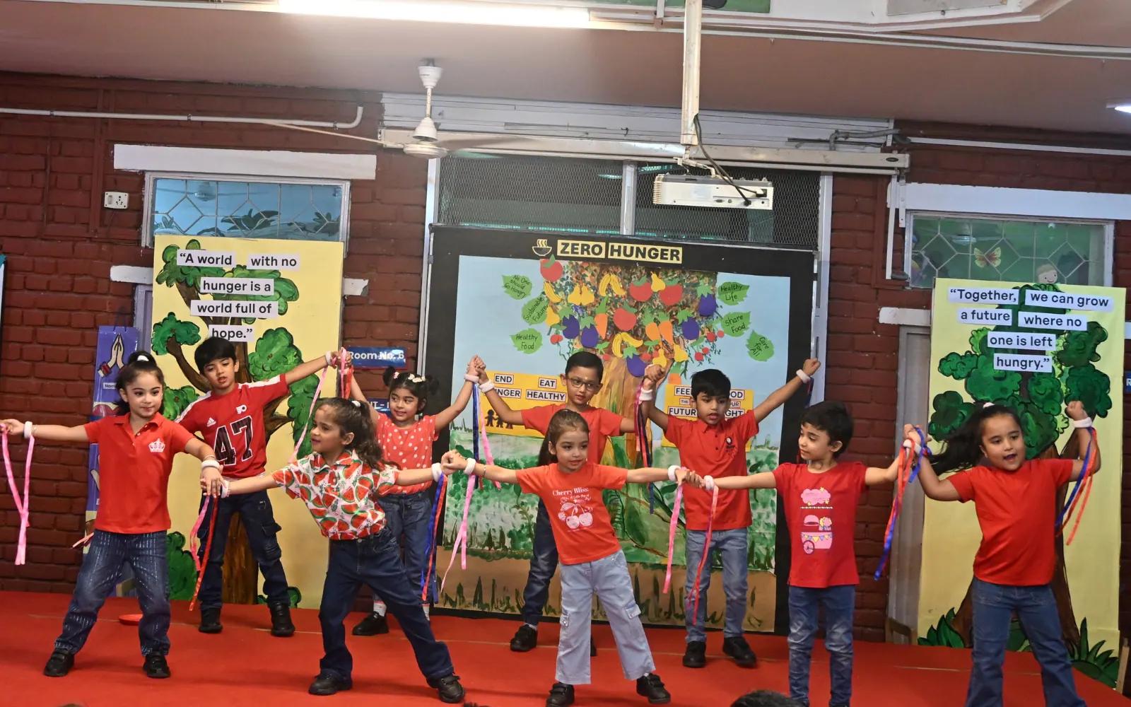Children celebrating sustainability through dance