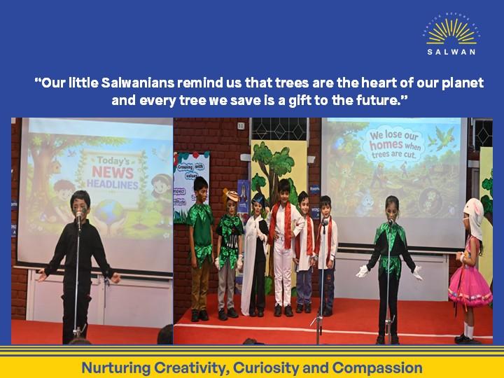 "Our little Salwanians present a vibrant dance drama that celebrates the beauty of nature and inspires us to protect our green heritage."