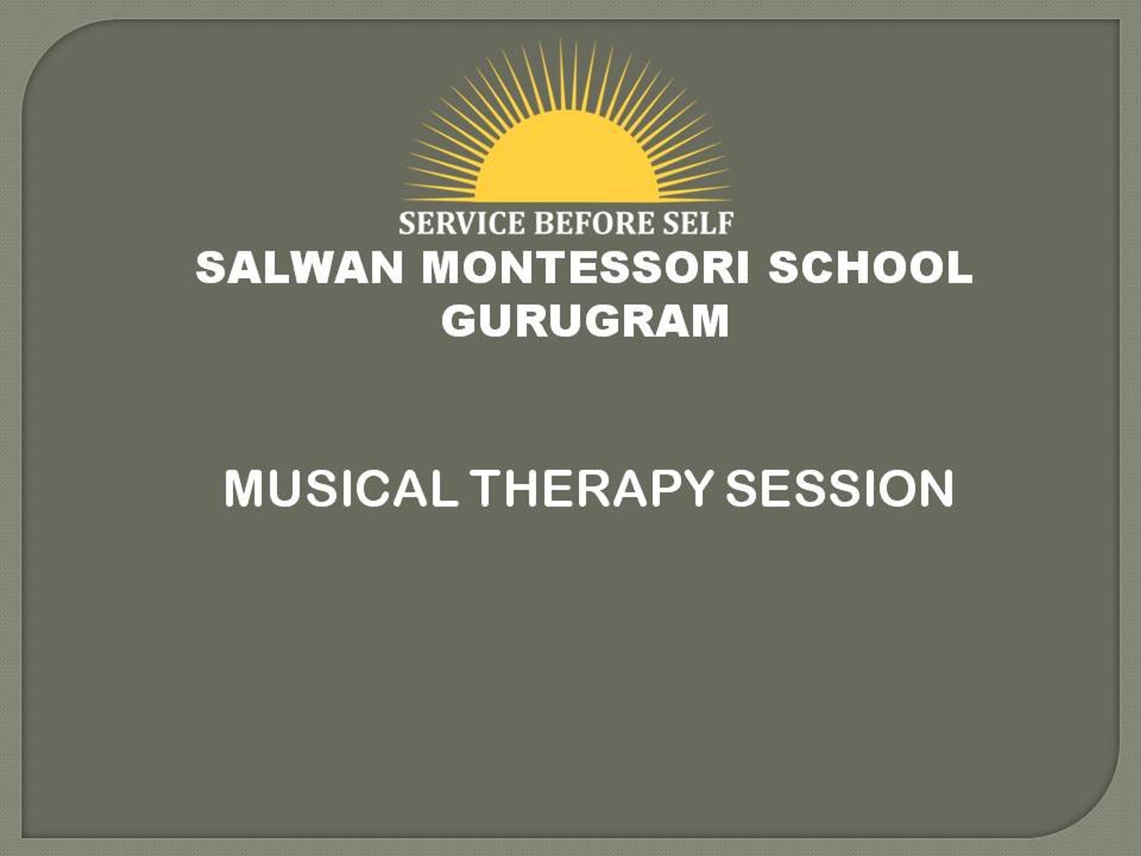 MUSIC THERAPY SESSION