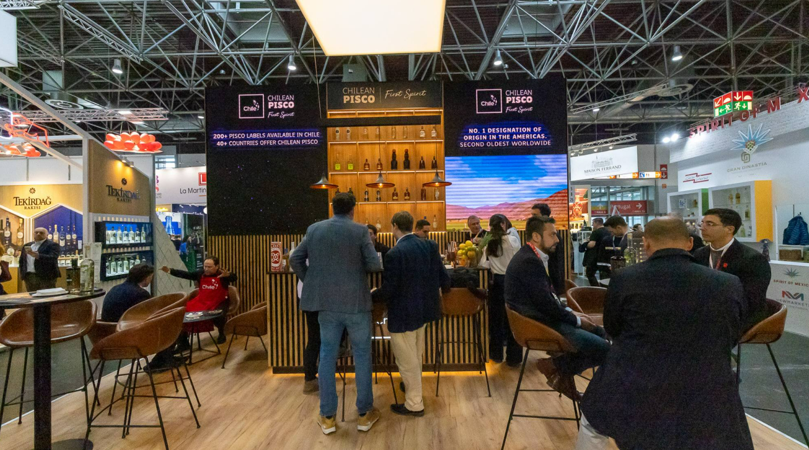 Prowein Alemania: 20 empresas chilenas de pisco y vino destacan en la feria
