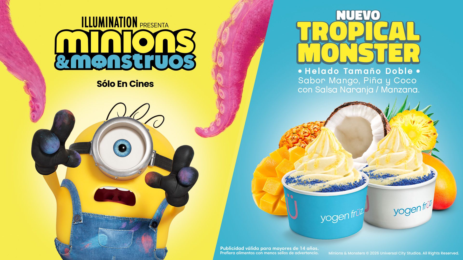 De la pantalla grande al helado: Los Minions inspiran nueva edición limitada en Chile