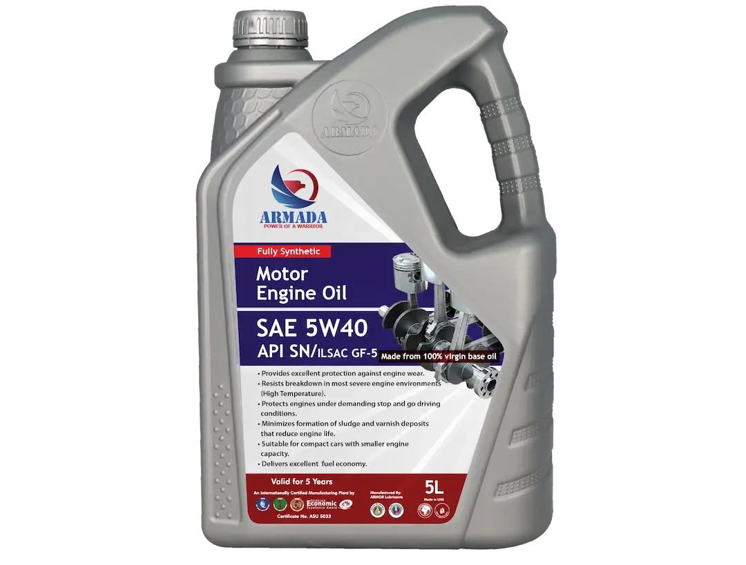 ARMADA Fully Synthetic Motor Engine Oil – SAE 5W40 API SN/ILSAC GF-5