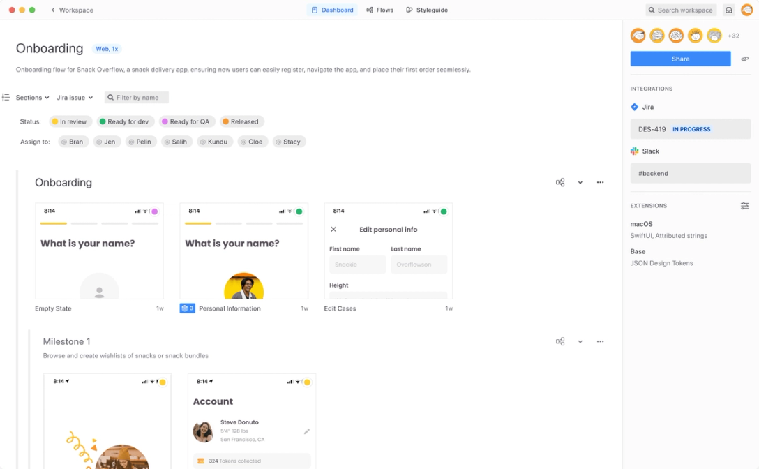 Organize - screen #2