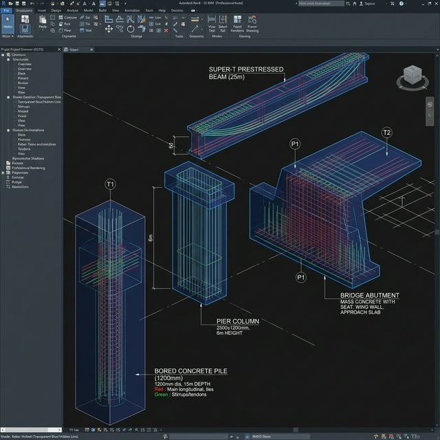 Xây dựng Family cầu đường trong Revit